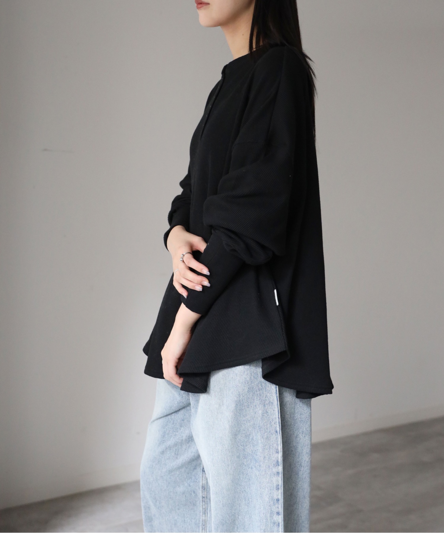 model：164cm. 着用サイズ：FREE