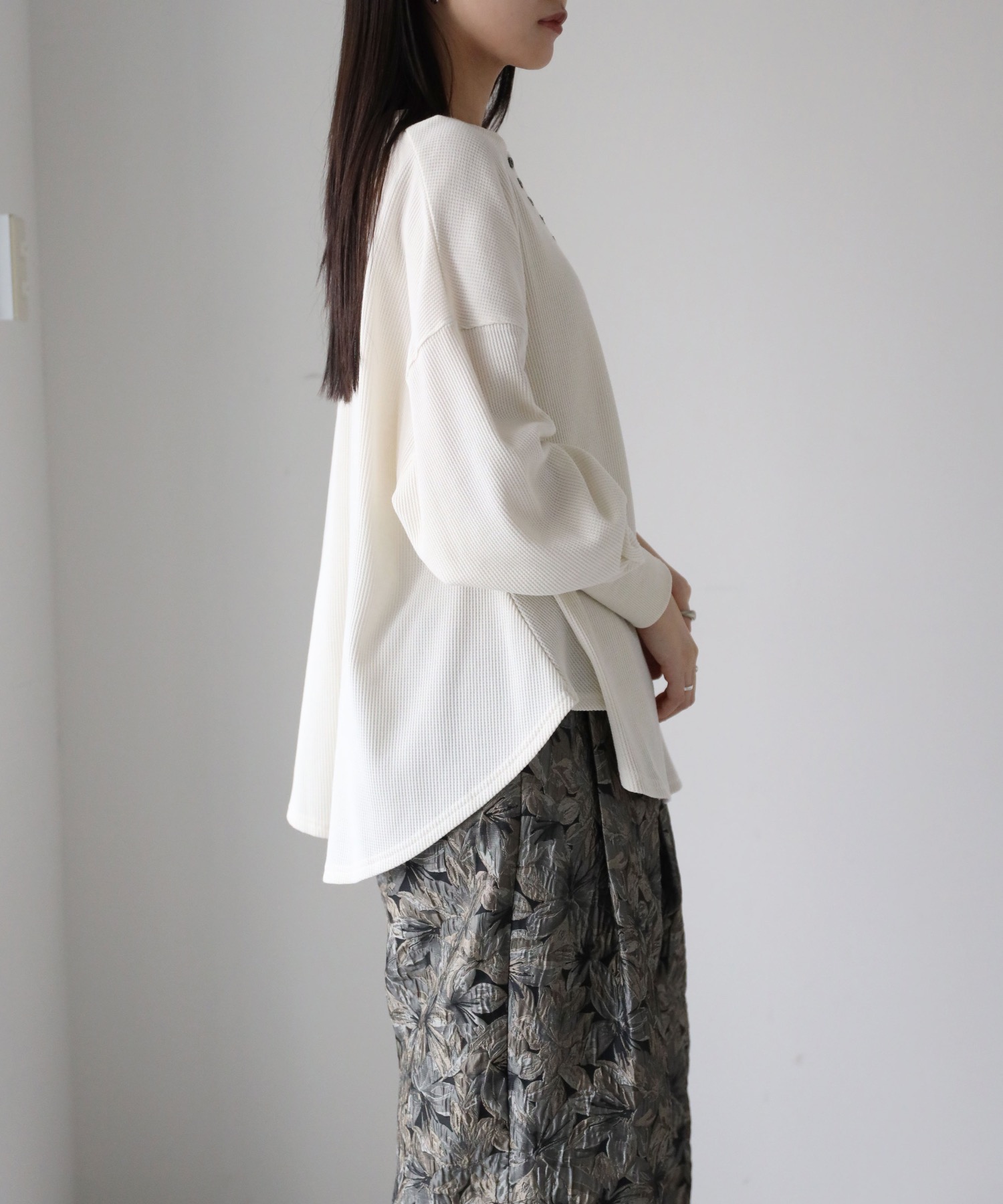 model：164cm. 着用サイズ：FREE