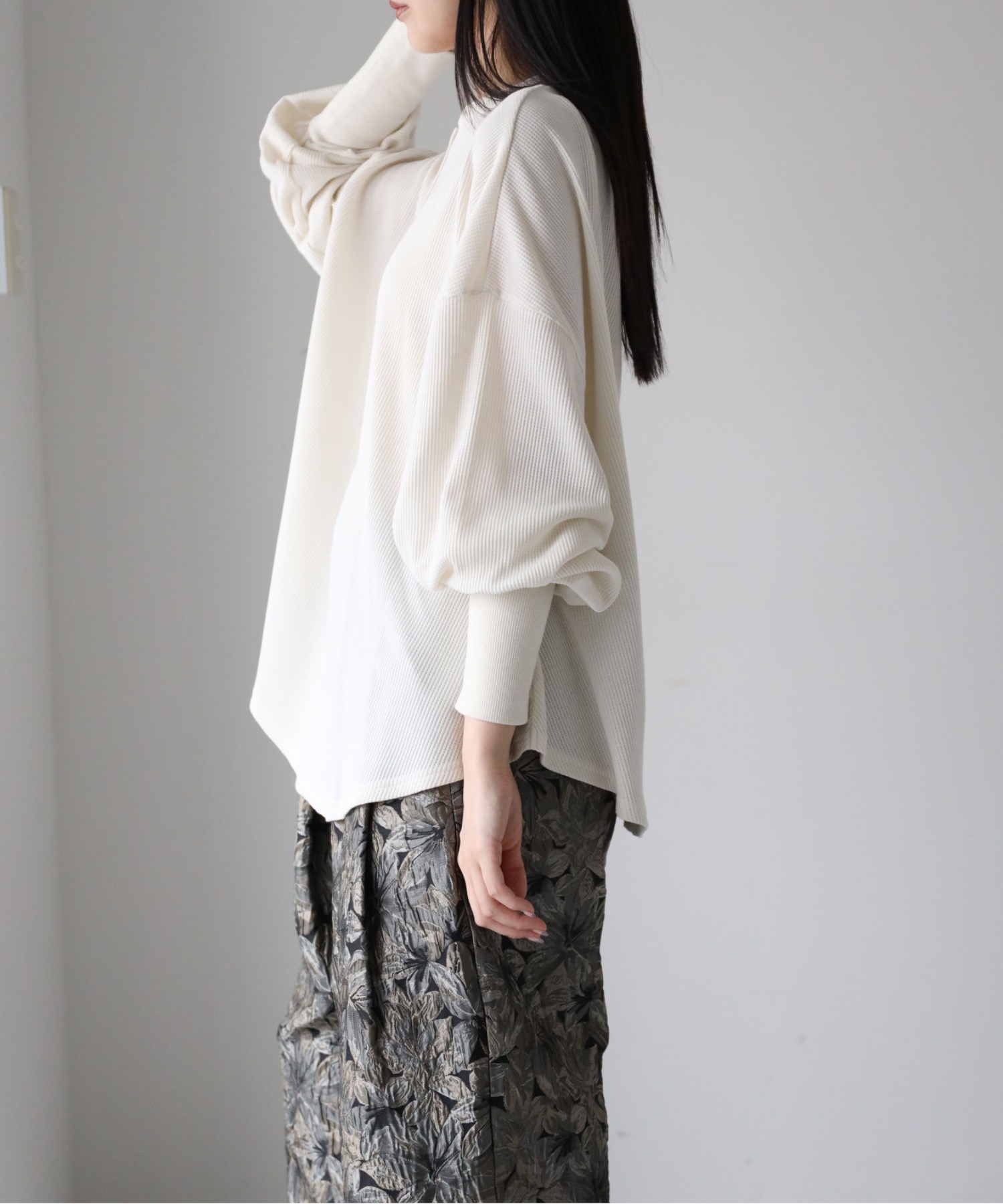 model：164cm. 着用サイズ：FREE