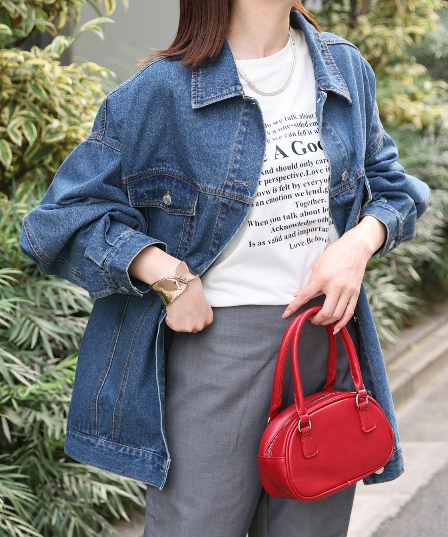model：162cm 着用サイズ：F