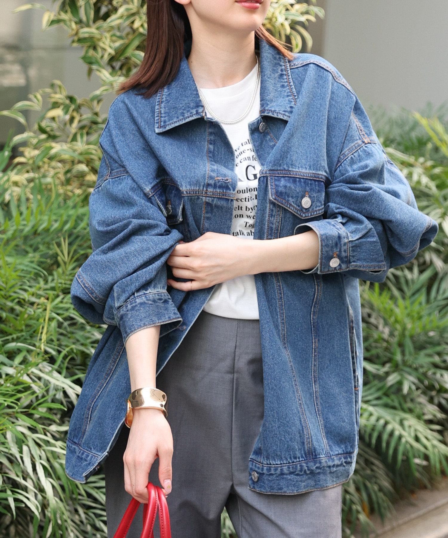 model：162cm 着用サイズ：F