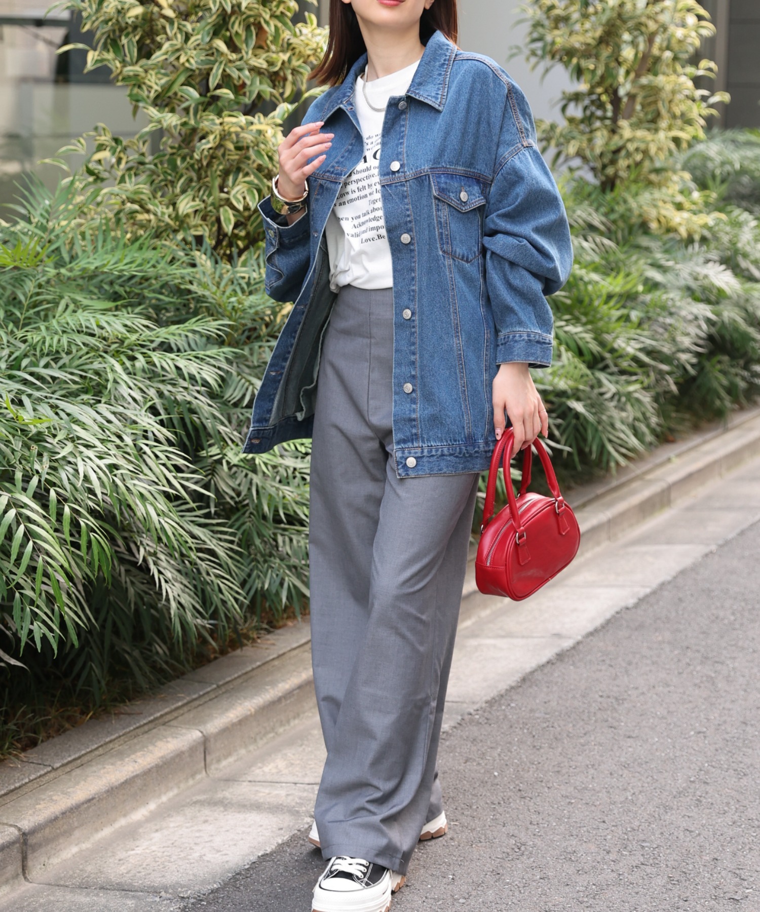 model：162cm 着用サイズ：F