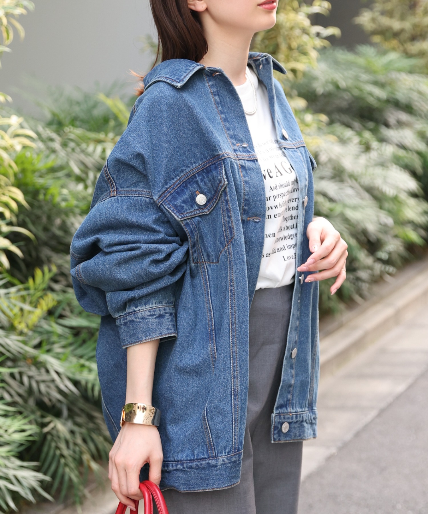 model：162cm 着用サイズ：F