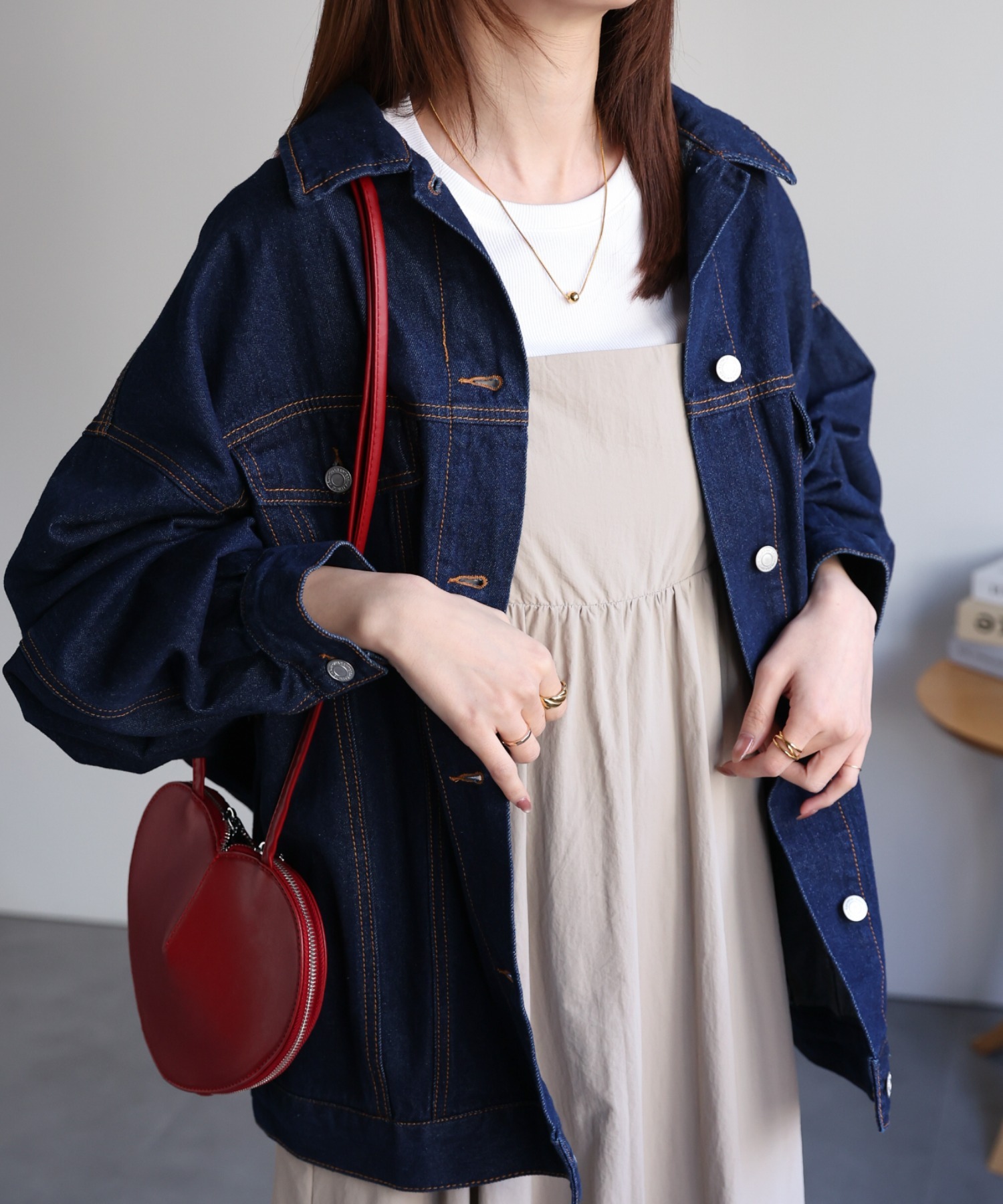 model：162cm 着用サイズ：F