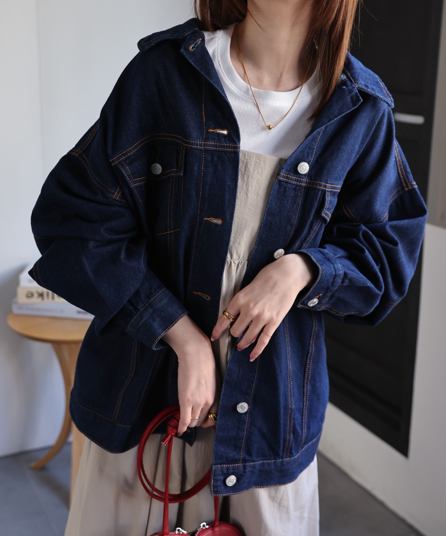 model：162cm 着用サイズ：F