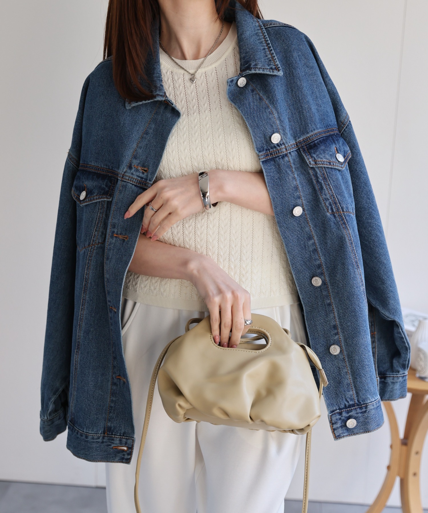 model：162cm 着用サイズ：F