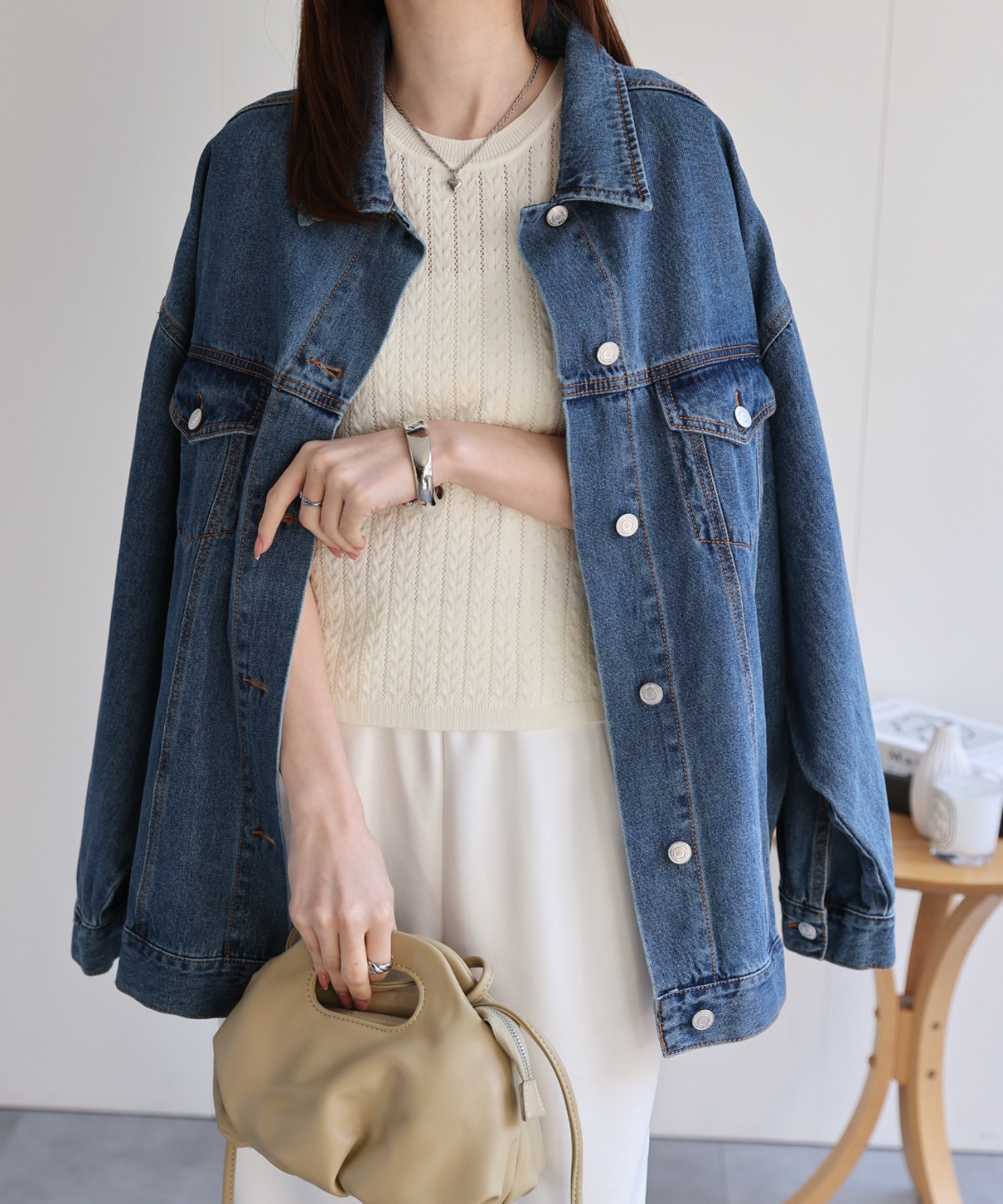 model：162cm 着用サイズ：F