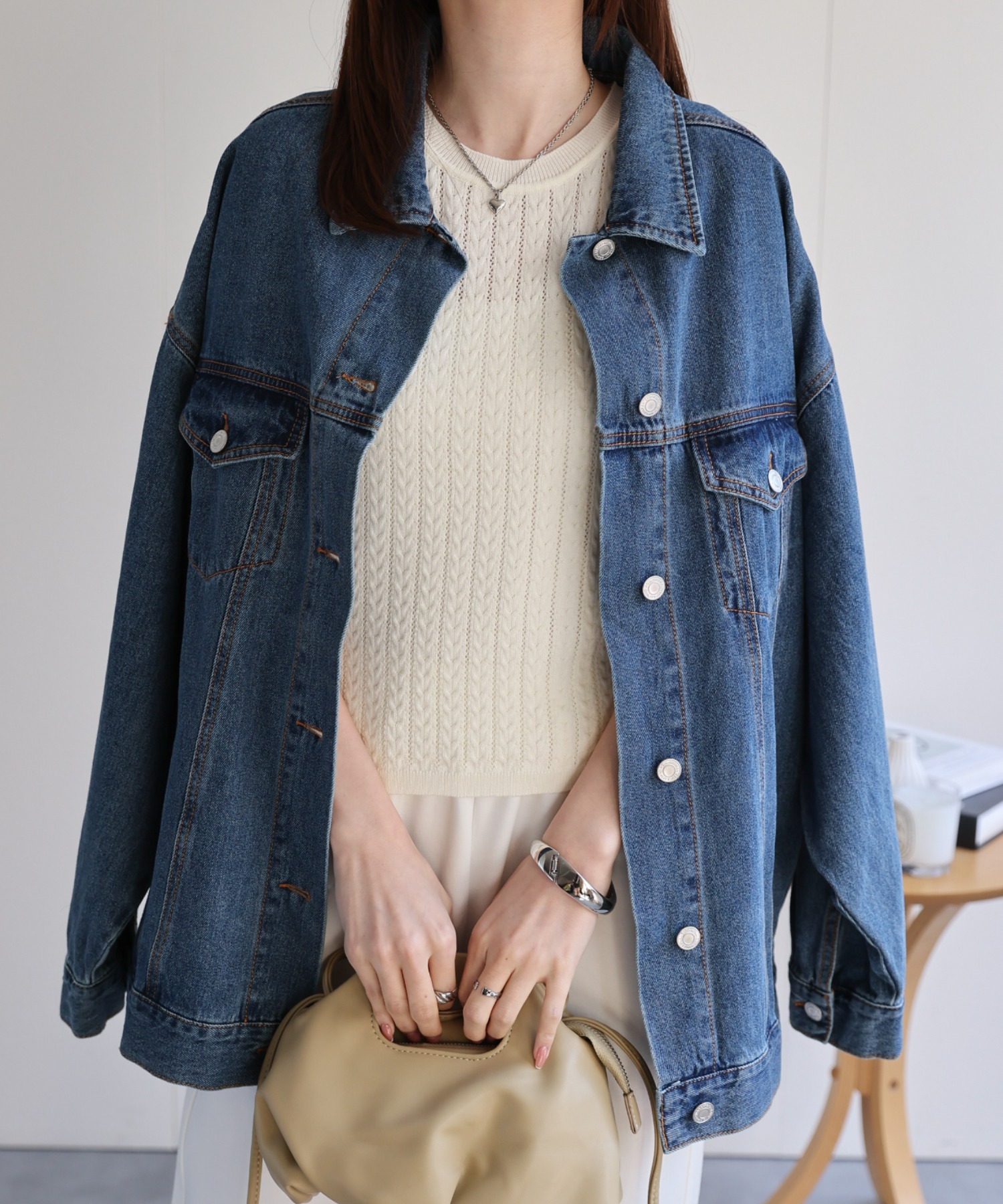 model：162cm 着用サイズ：F