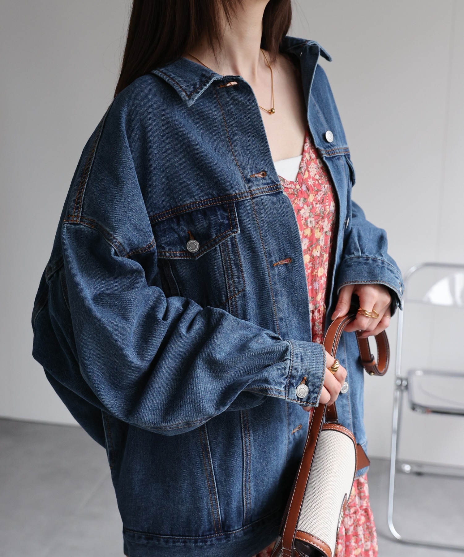 model：162cm 着用サイズ：F