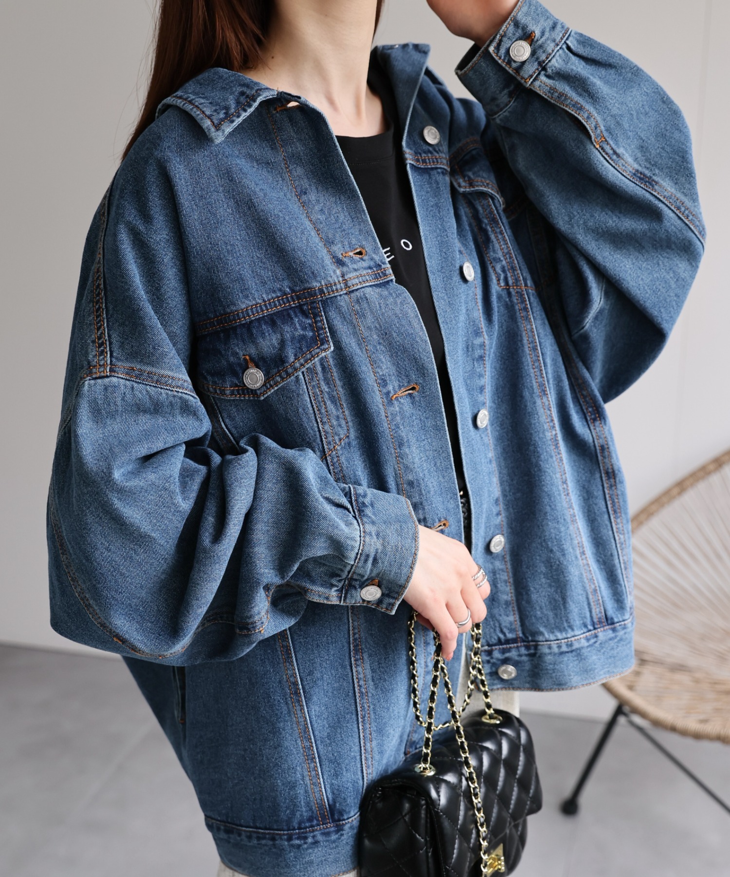 model：162cm 着用サイズ：F