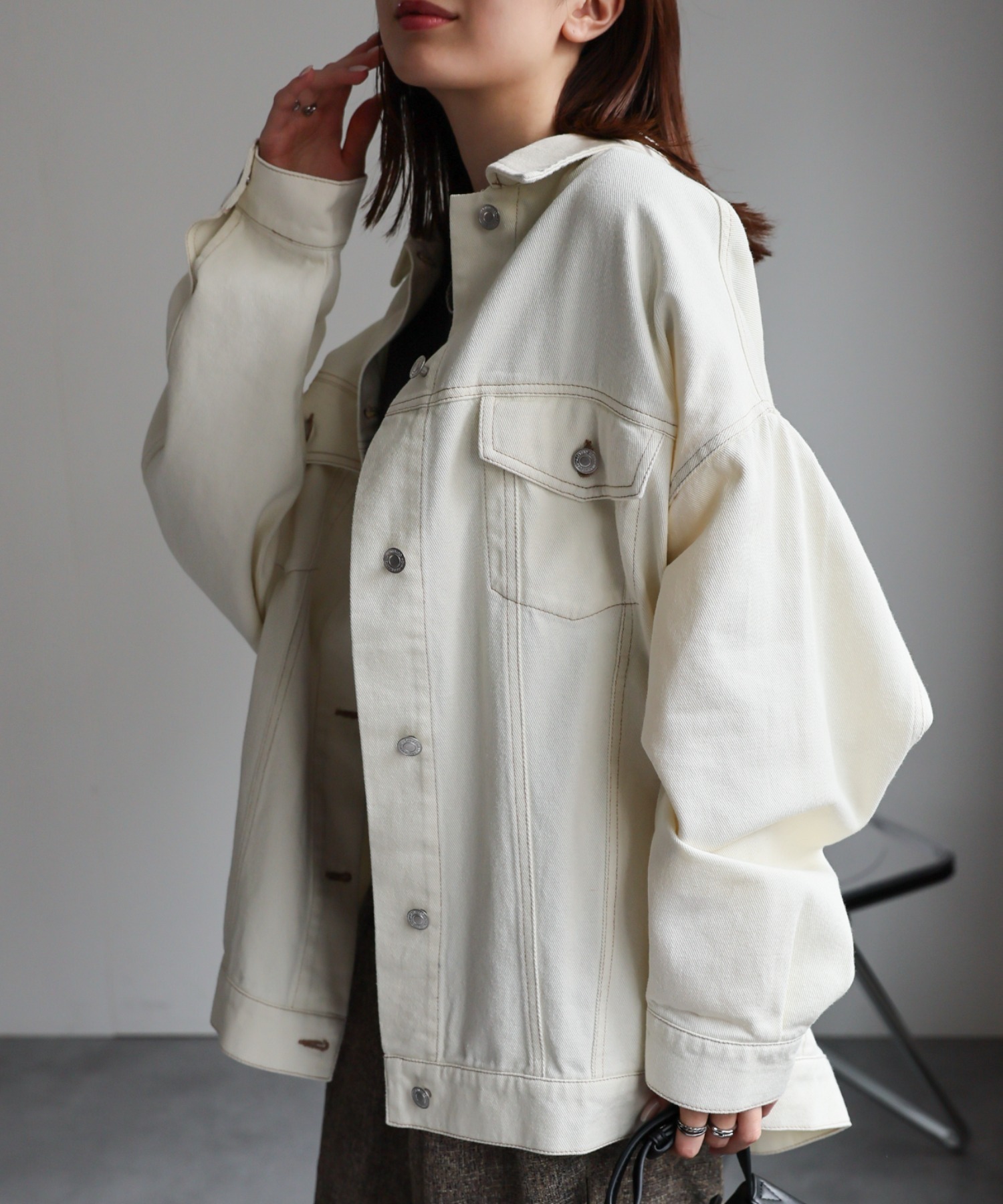 model：162cm 着用サイズ：F