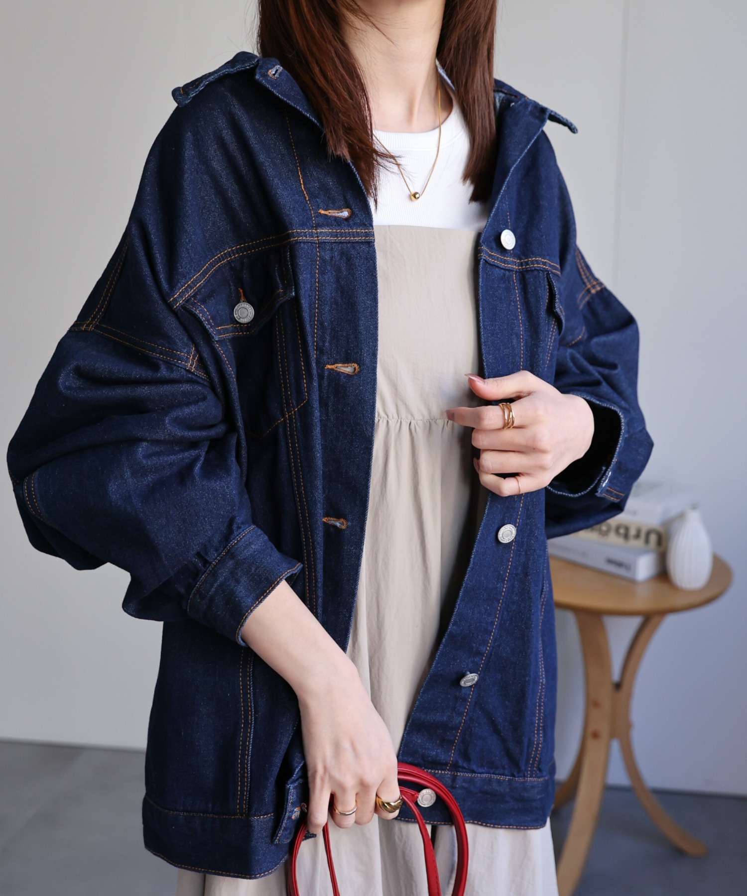 model：162cm 着用サイズ：F