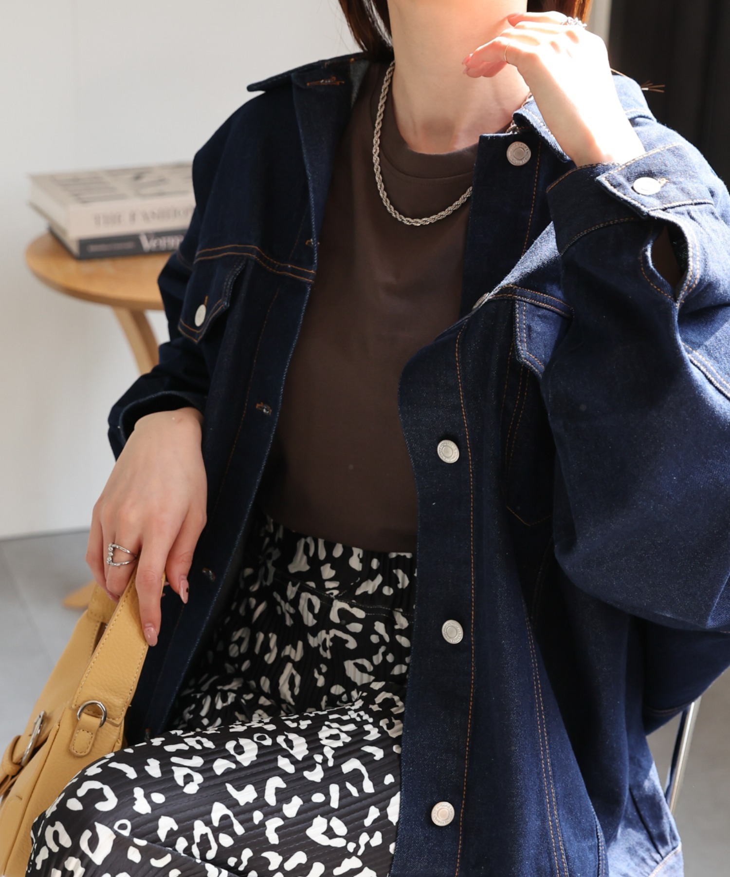 model：162cm 着用サイズ：F