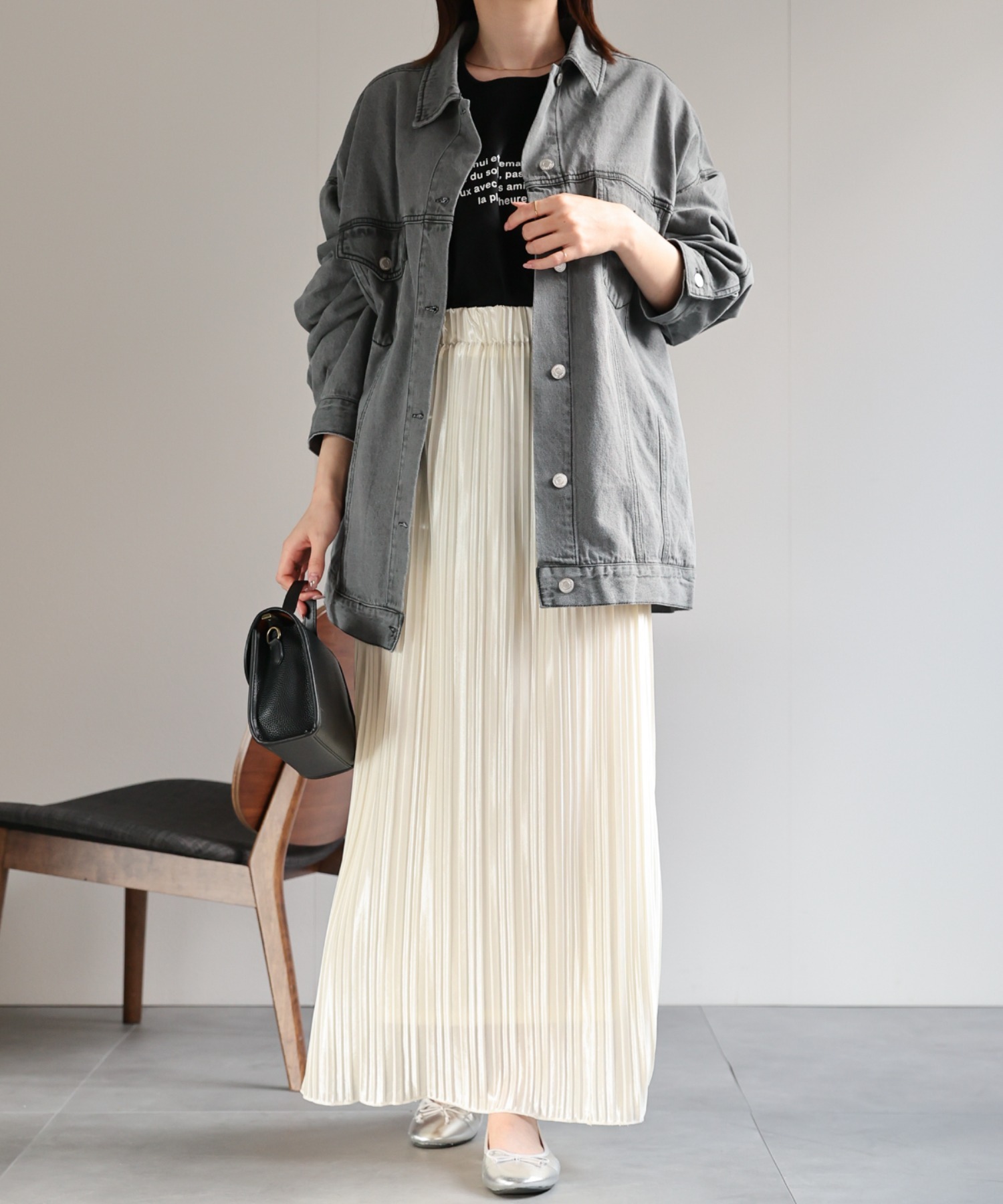 model：162cm 着用サイズ：F
