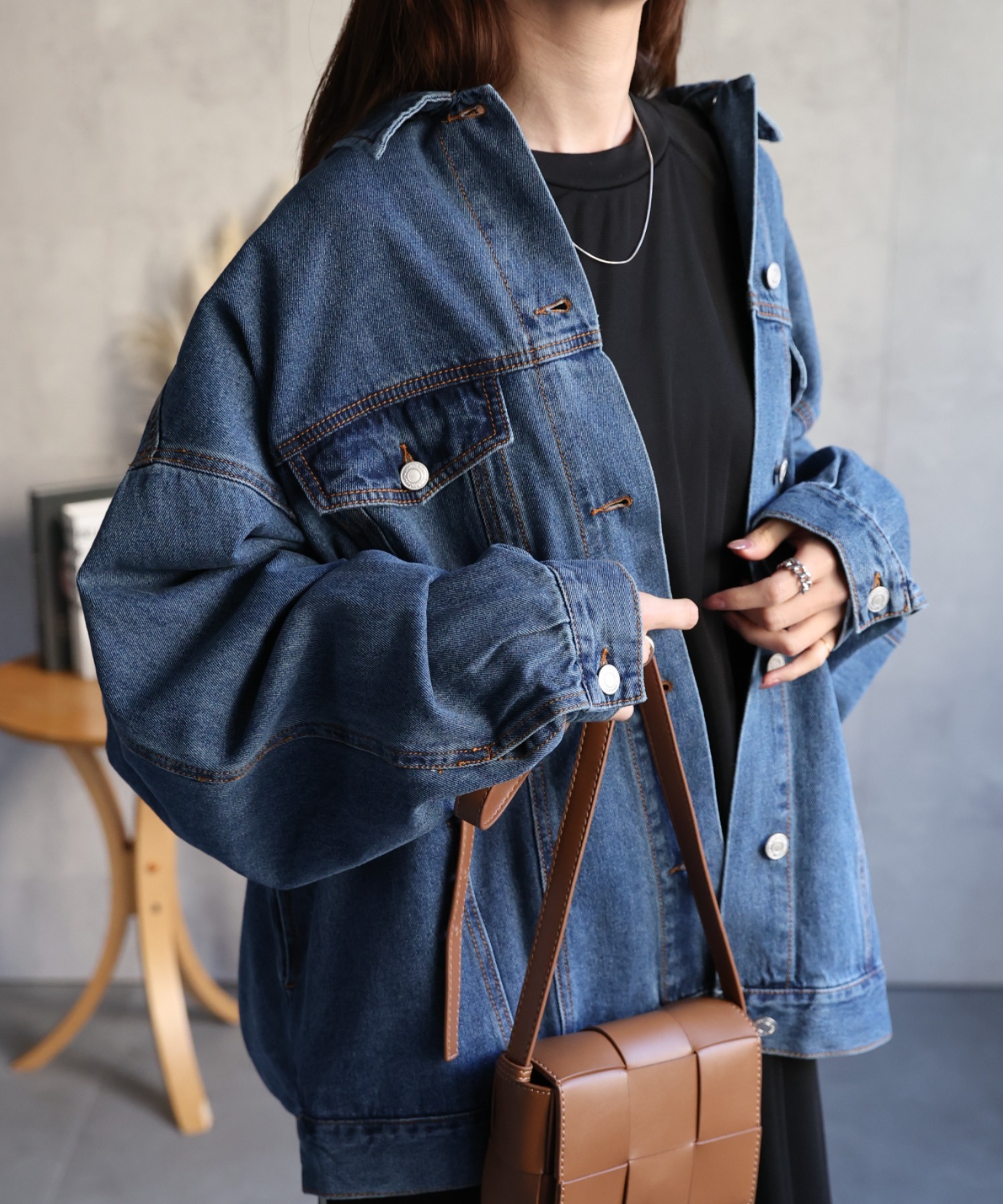 model：162cm 着用サイズ：F