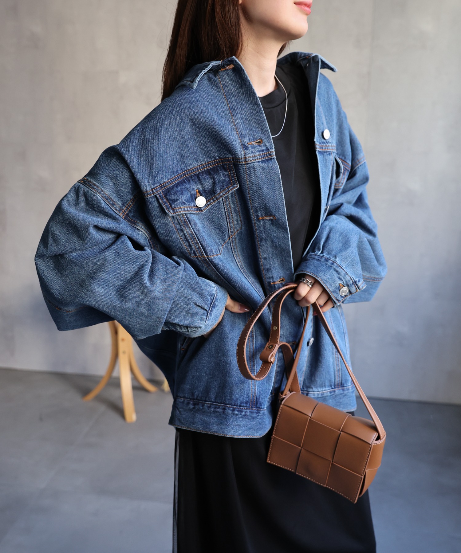 model：162cm 着用サイズ：F