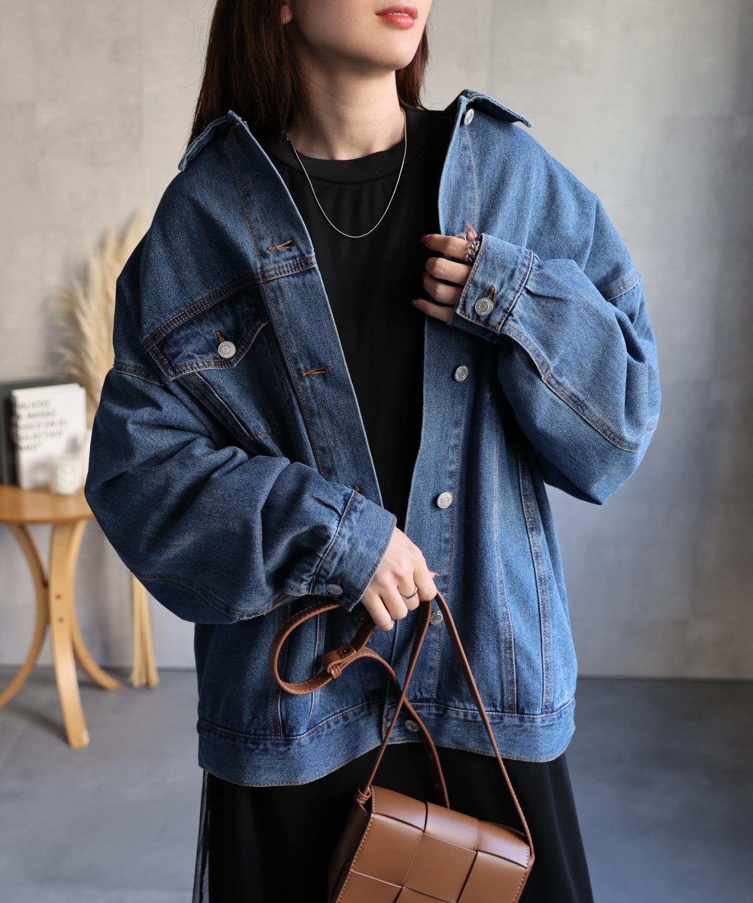 model：162cm 着用サイズ：F