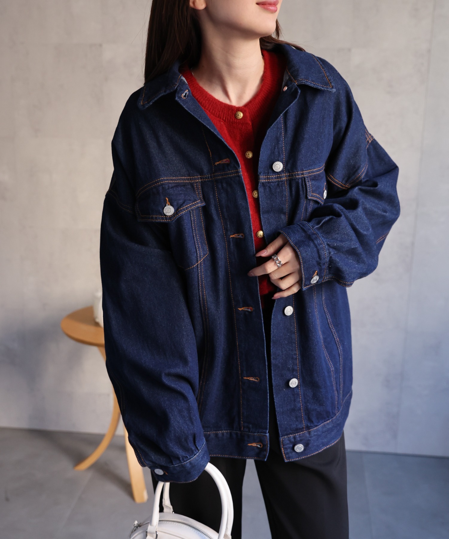 model：162cm 着用サイズ：F