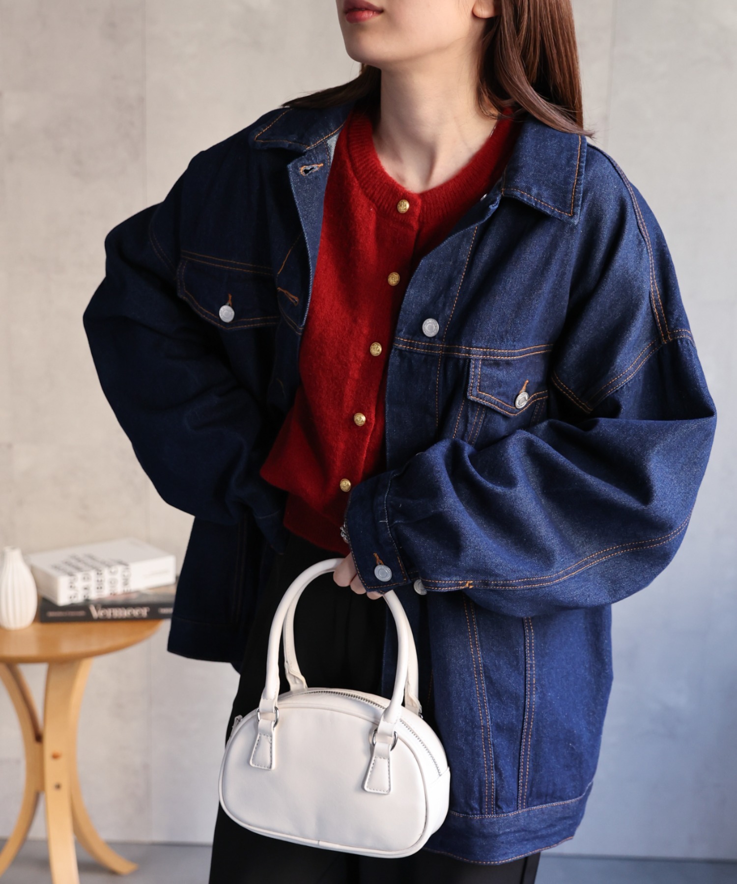 model：162cm 着用サイズ：F