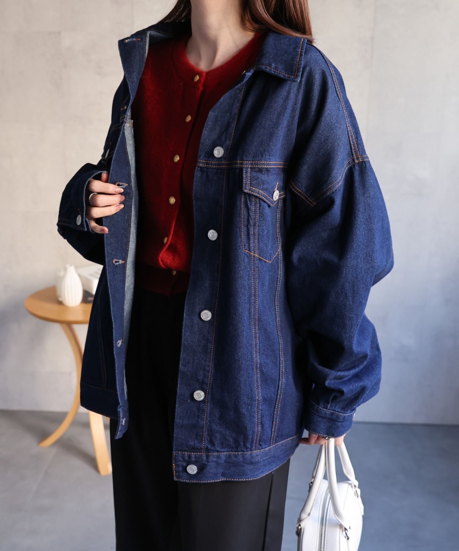 model：162cm 着用サイズ：F