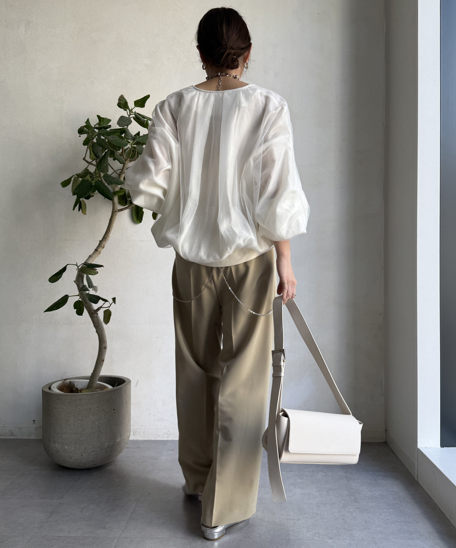 【WEB限定】チュールレイヤードブルゾン