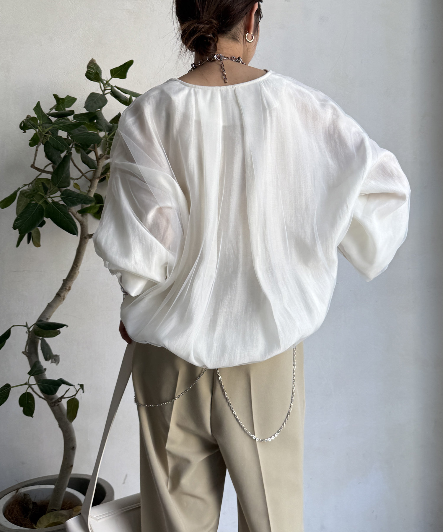 【WEB限定】チュールレイヤードブルゾン