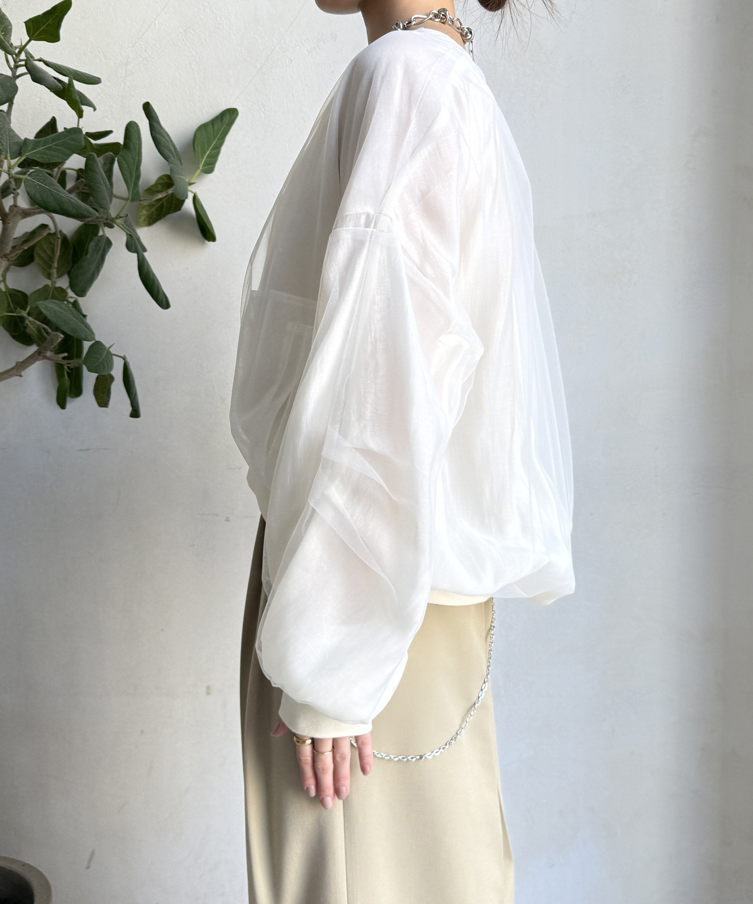 【WEB限定】チュールレイヤードブルゾン