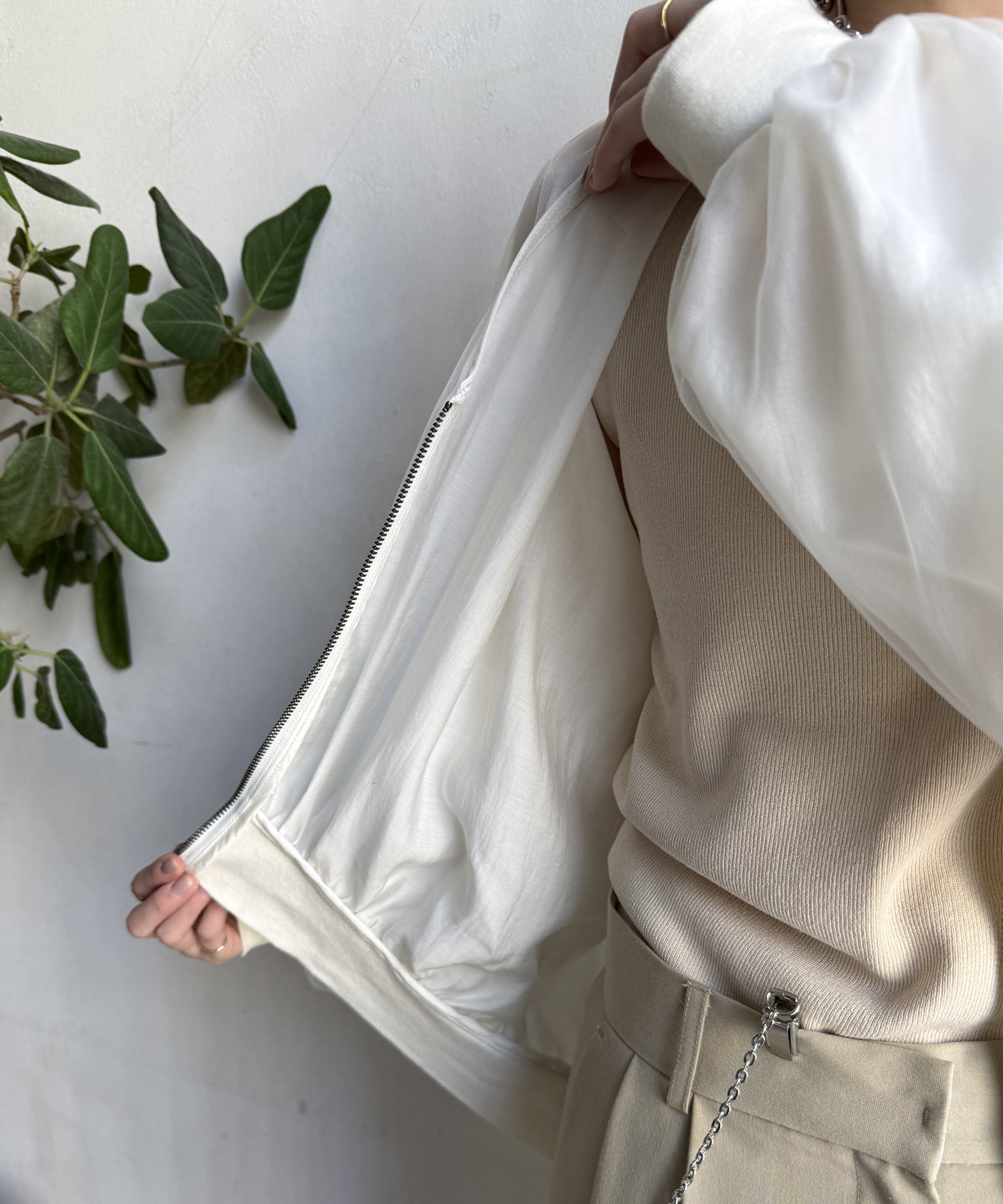 【WEB限定】チュールレイヤードブルゾン