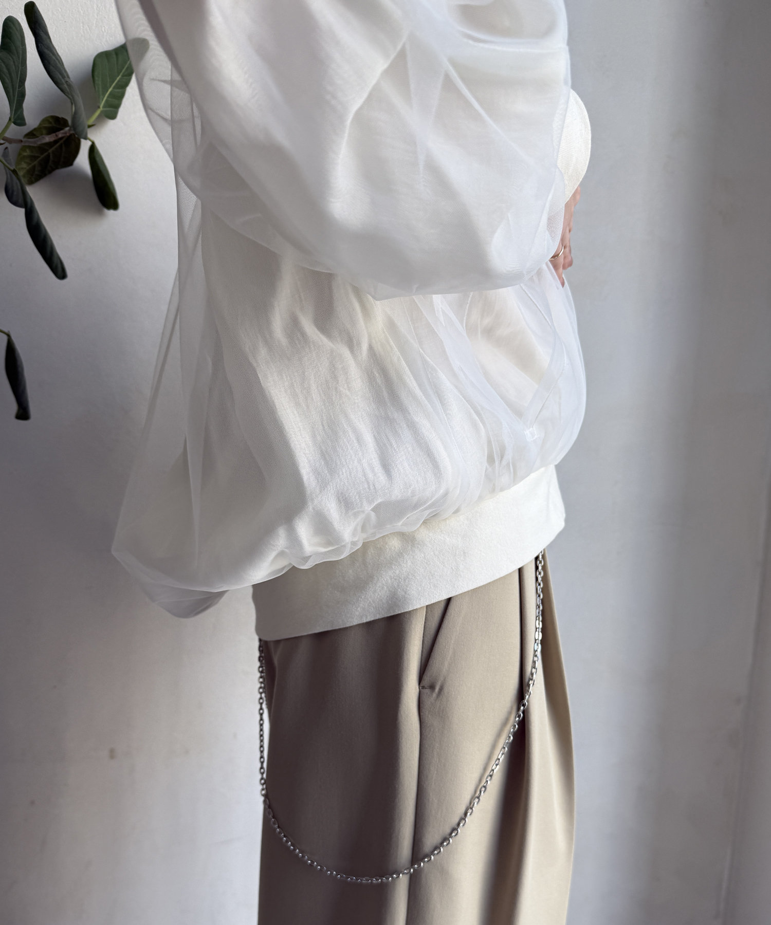 【WEB限定】チュールレイヤードブルゾン