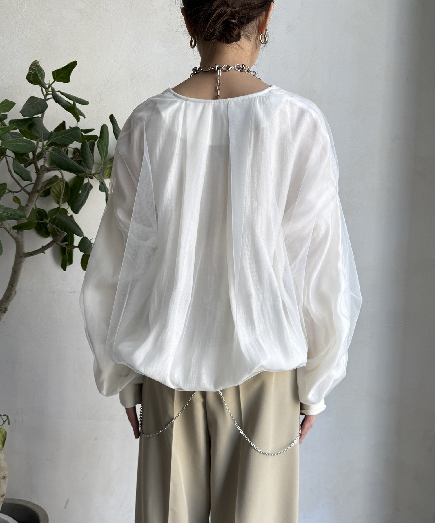 【WEB限定】チュールレイヤードブルゾン