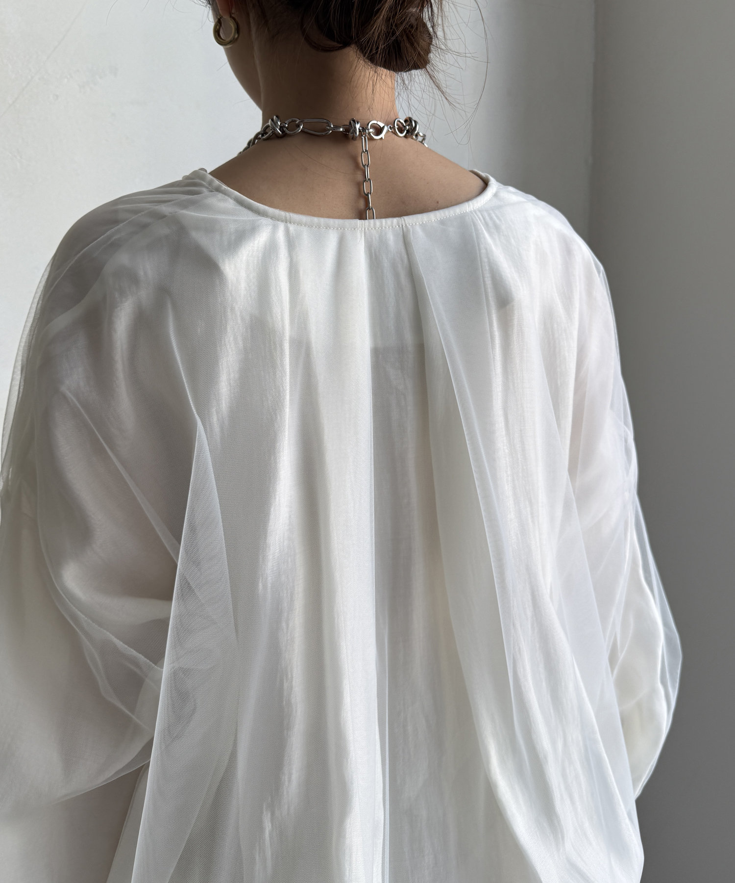 【WEB限定】チュールレイヤードブルゾン