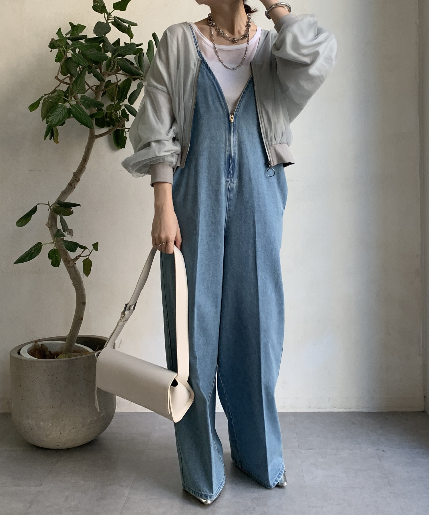 【WEB限定】チュールレイヤードブルゾン