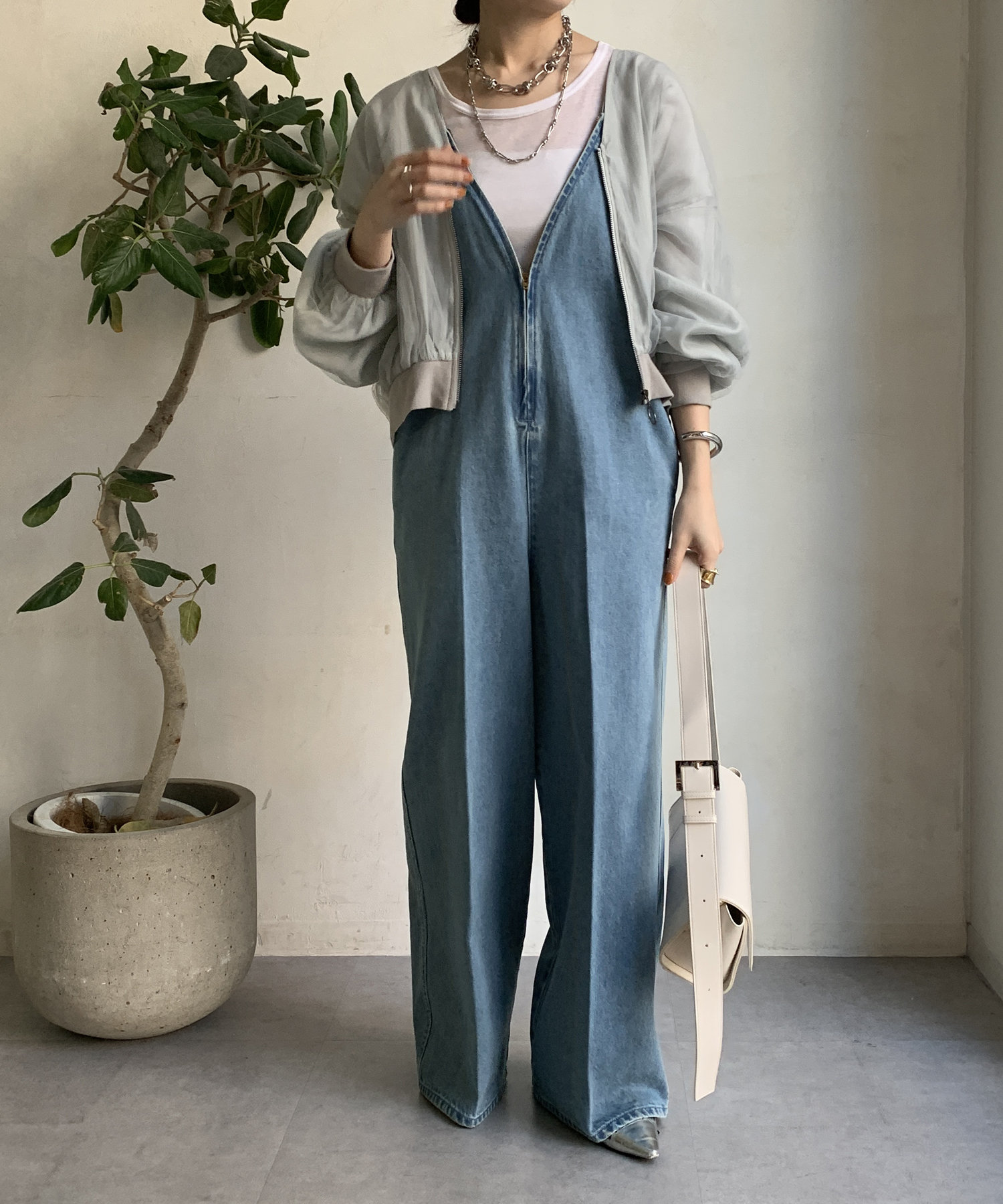 【WEB限定】チュールレイヤードブルゾン