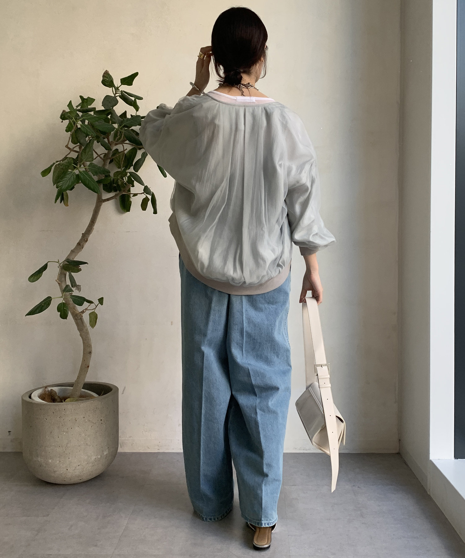 【WEB限定】チュールレイヤードブルゾン