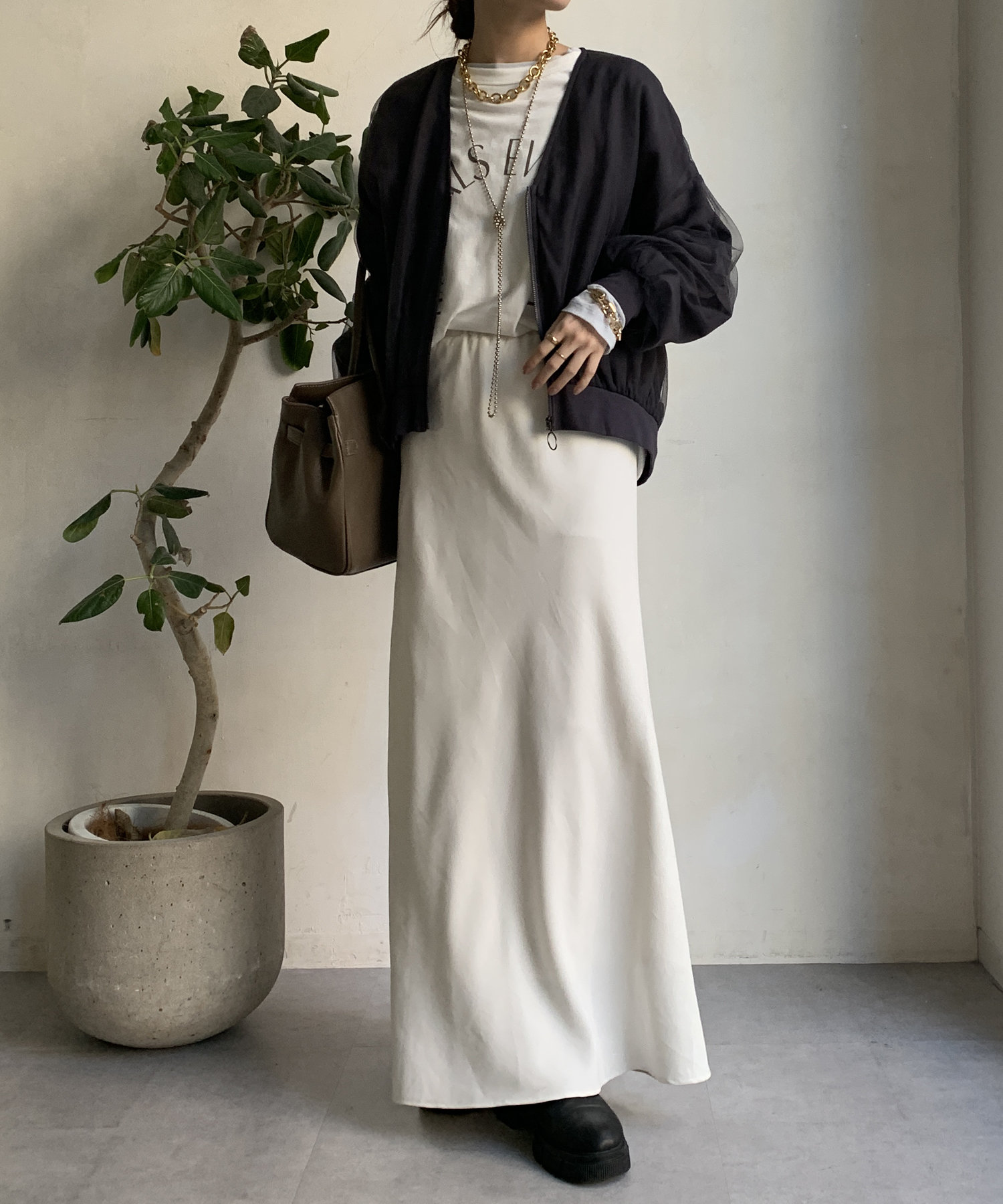 【WEB限定】チュールレイヤードブルゾン