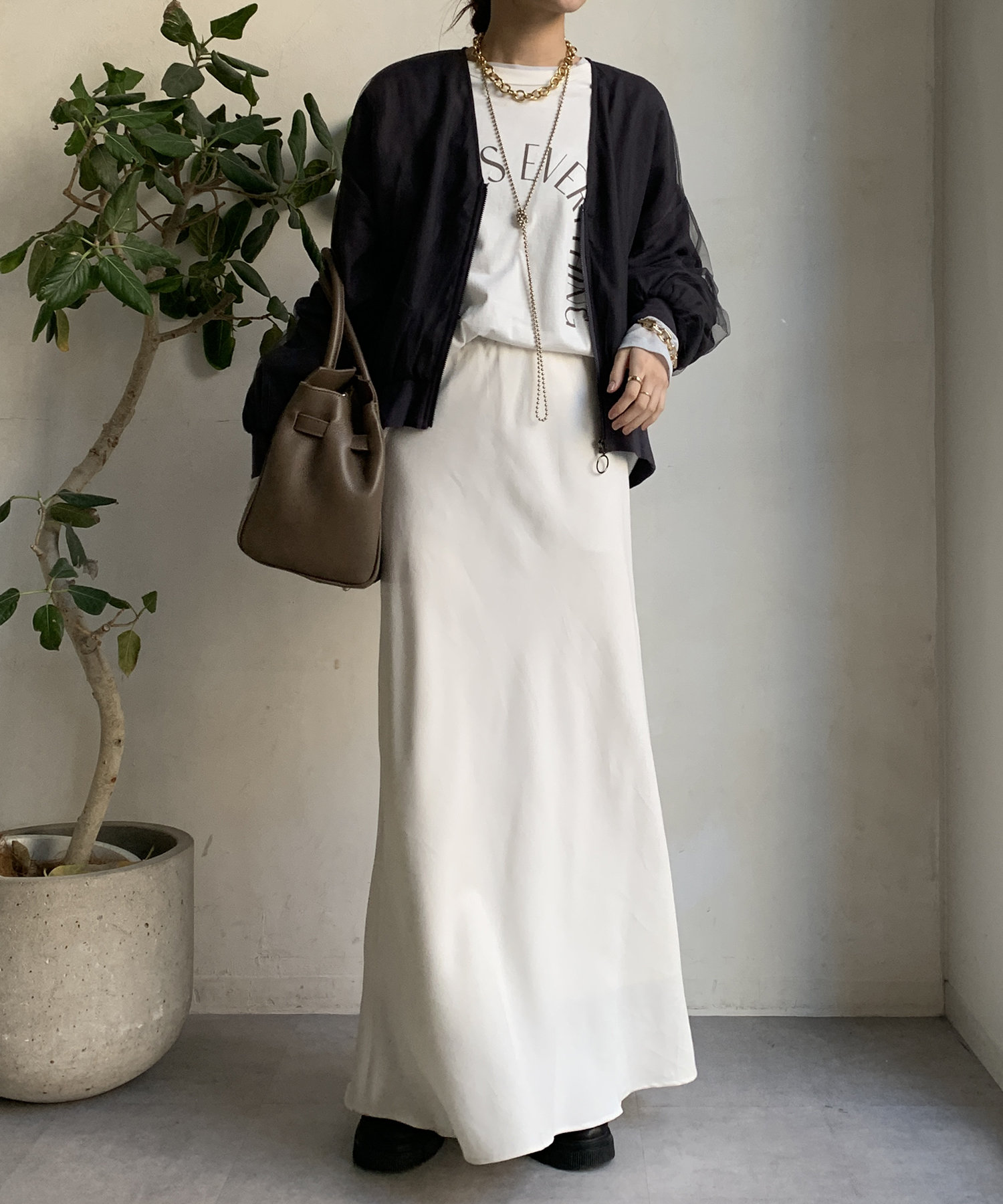 【WEB限定】チュールレイヤードブルゾン