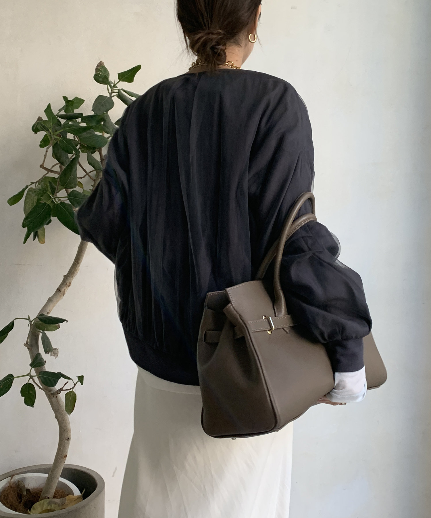 【WEB限定】チュールレイヤードブルゾン