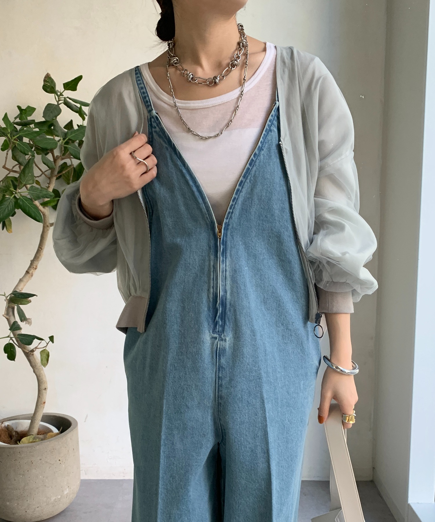 【WEB限定】チュールレイヤードブルゾン