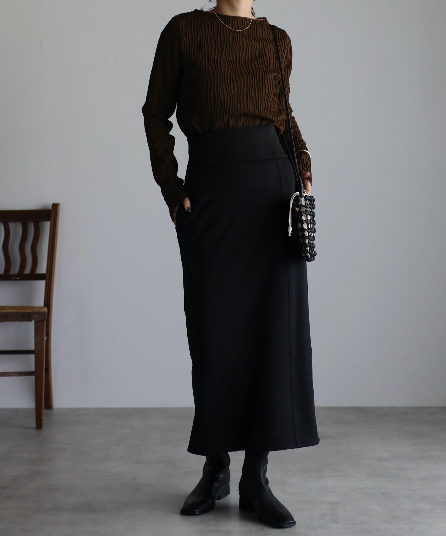 model:162cm  着用サイズ:FRE