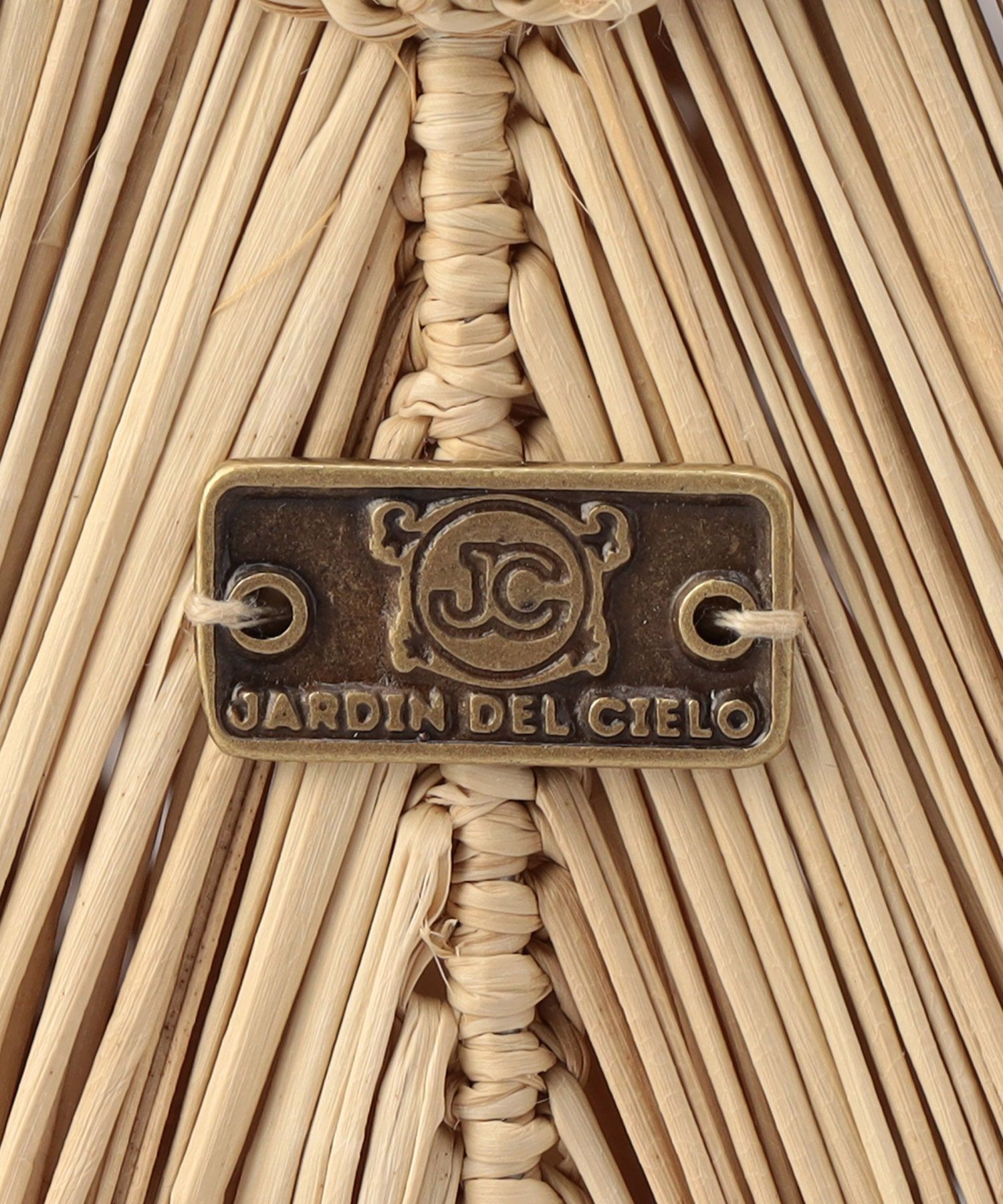 JARDIN DEL CIELO/ジャーディンデルシエロ スクエア ひし形柄カゴバッグ