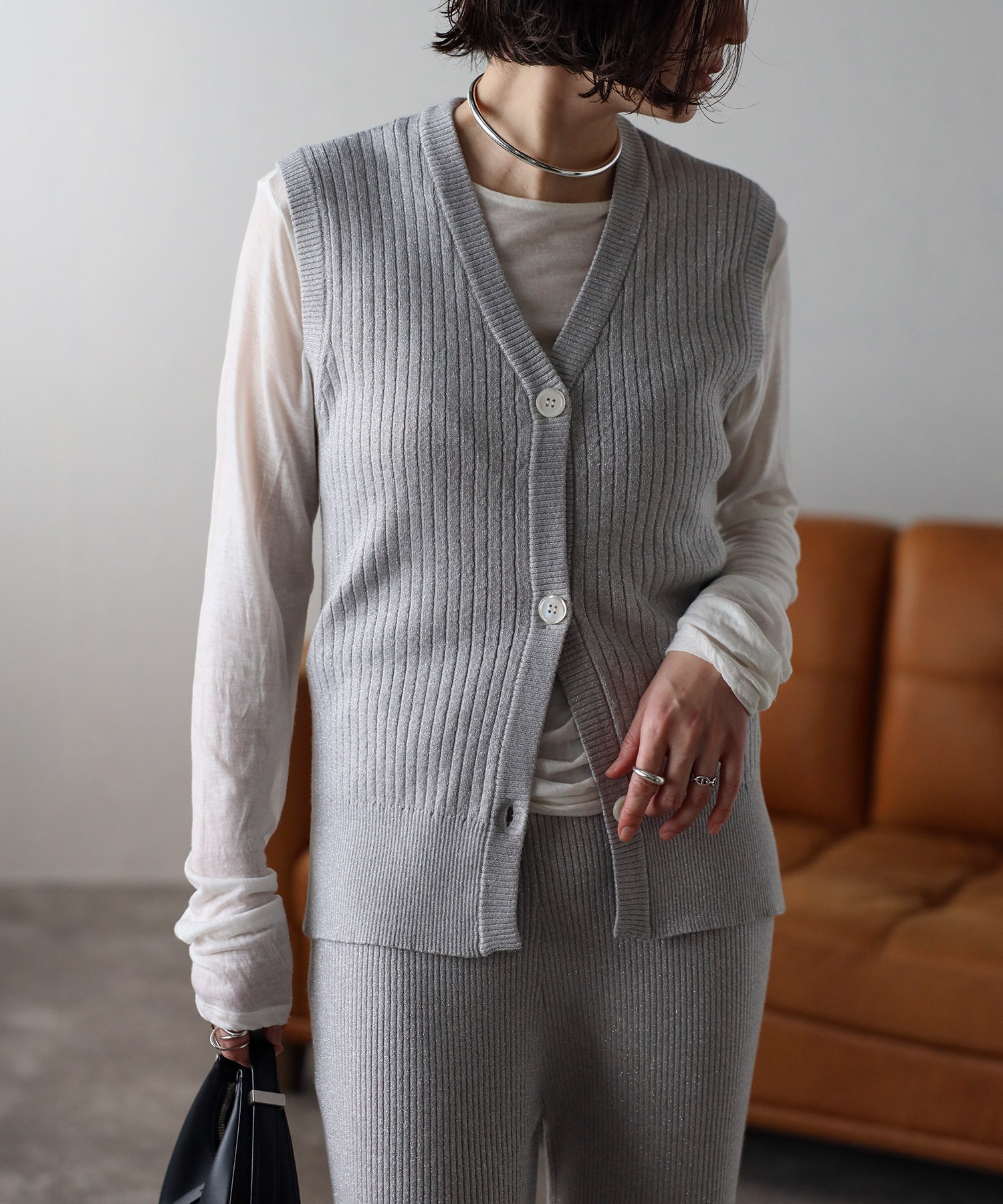 model：H158 着用サイズ：FREE