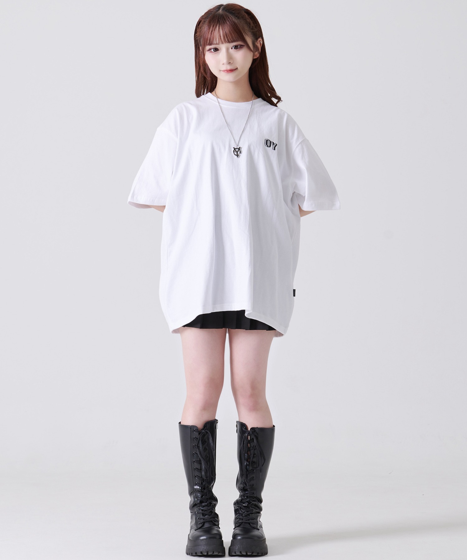 ★OY★TRUMP CARD LONG SLEEVE - WHITE★正規品/韓国直送料込 OY/オーワイ』 TRUMP CARD LONG SLEEVE/トランプカード長袖