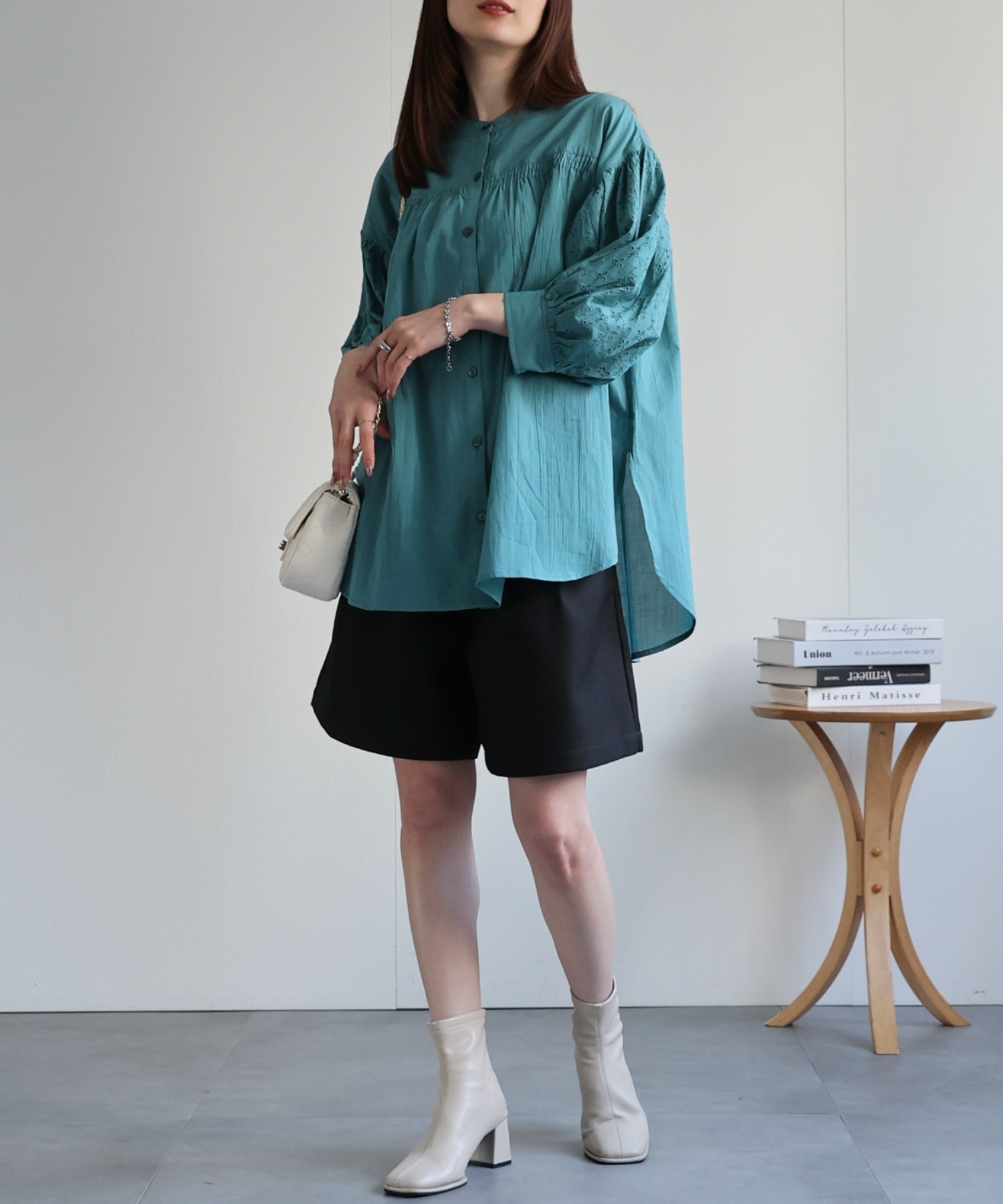 model：162cm 着用サイズ：F
