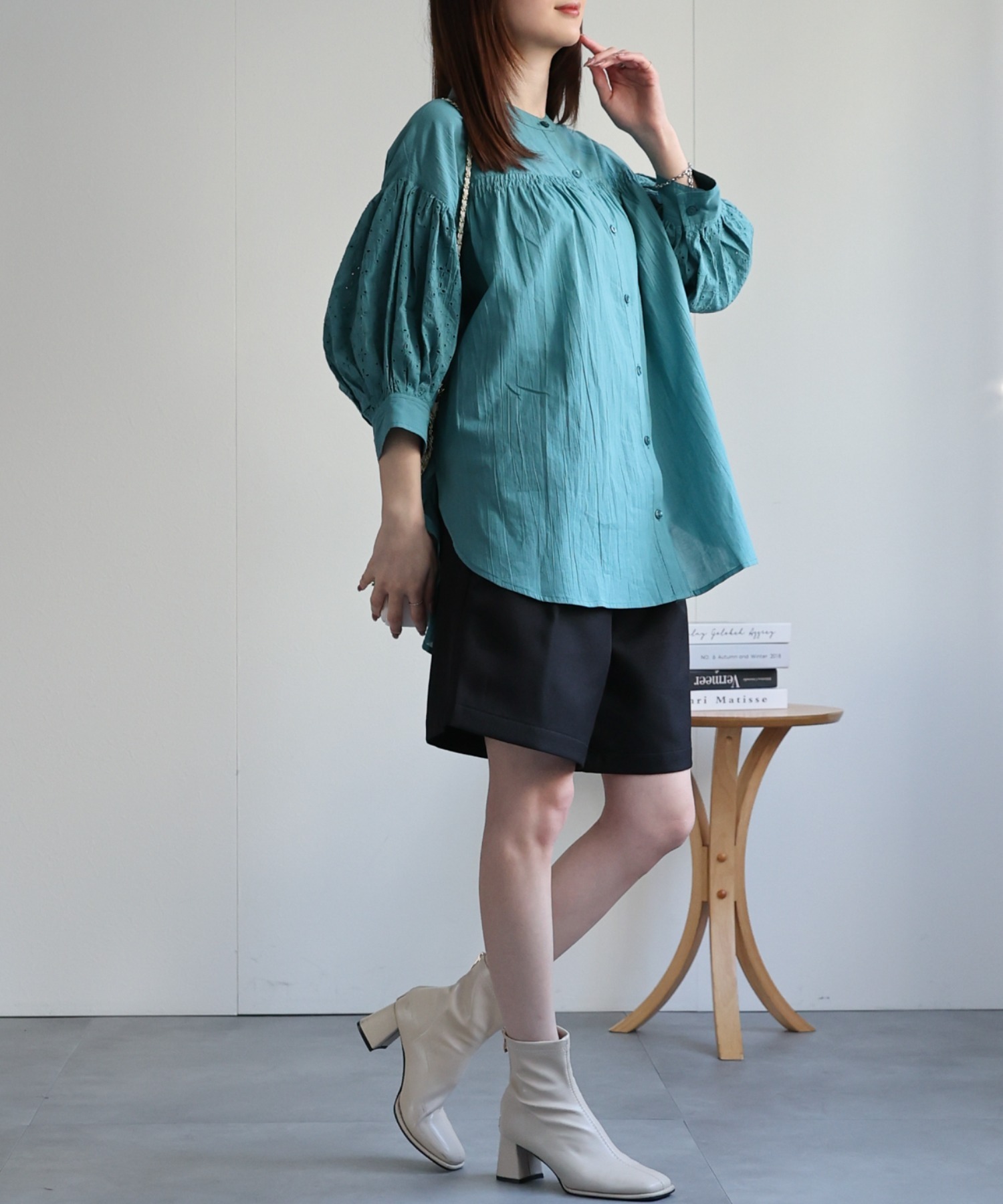 model：162cm 着用サイズ：F