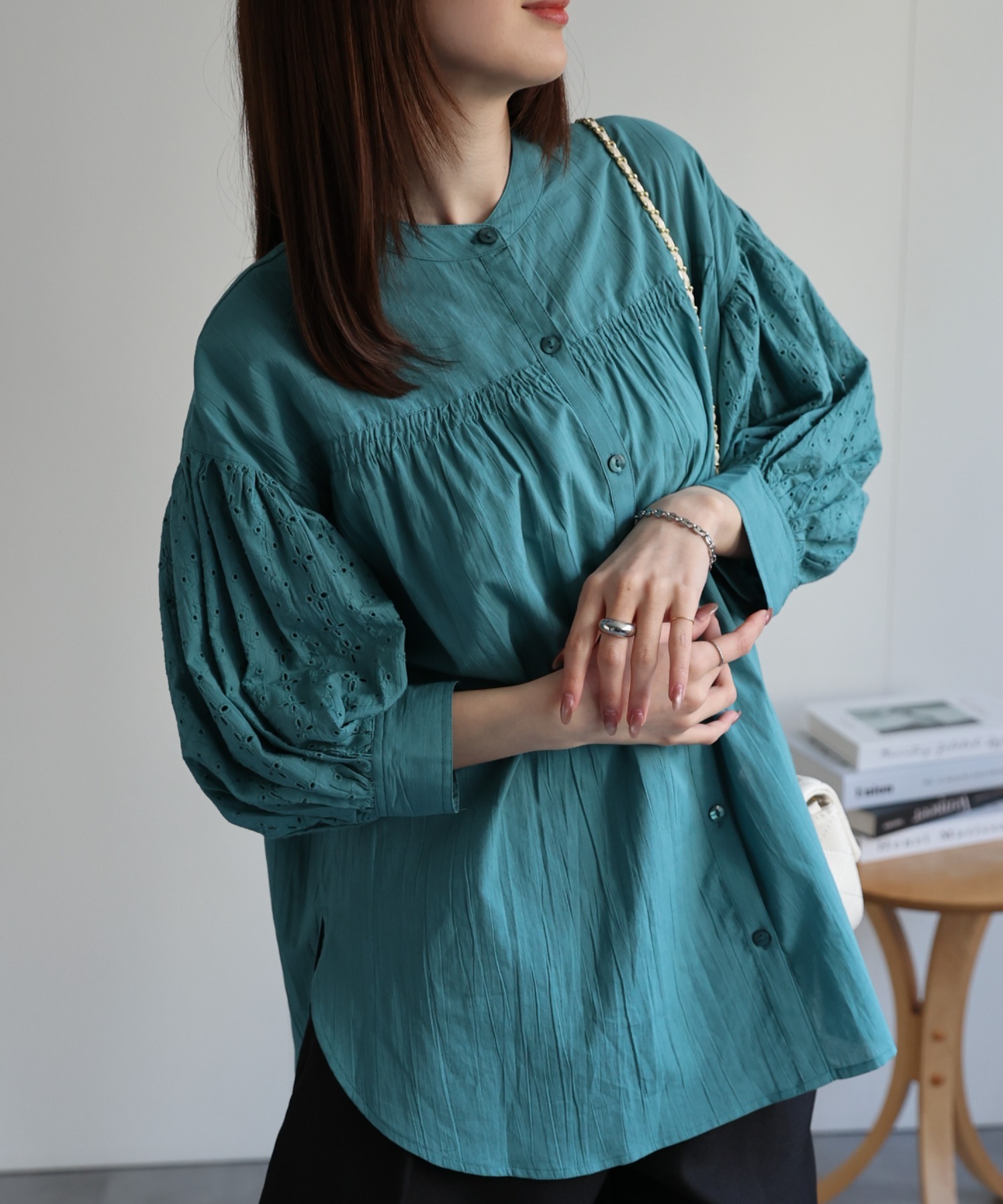 model：162cm 着用サイズ：F