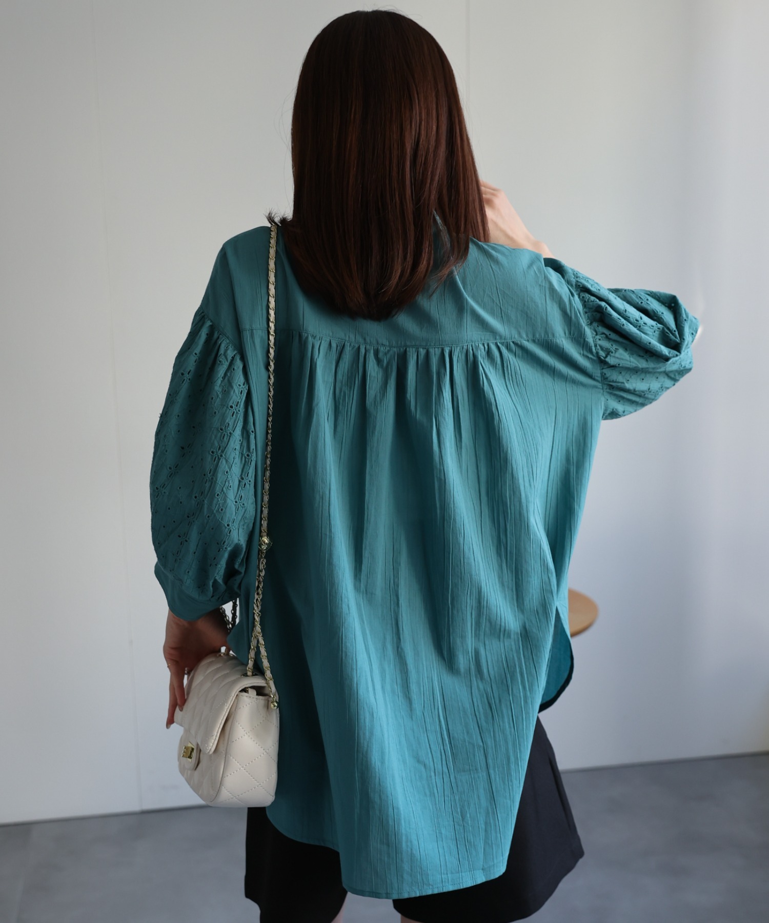 model：162cm 着用サイズ：F