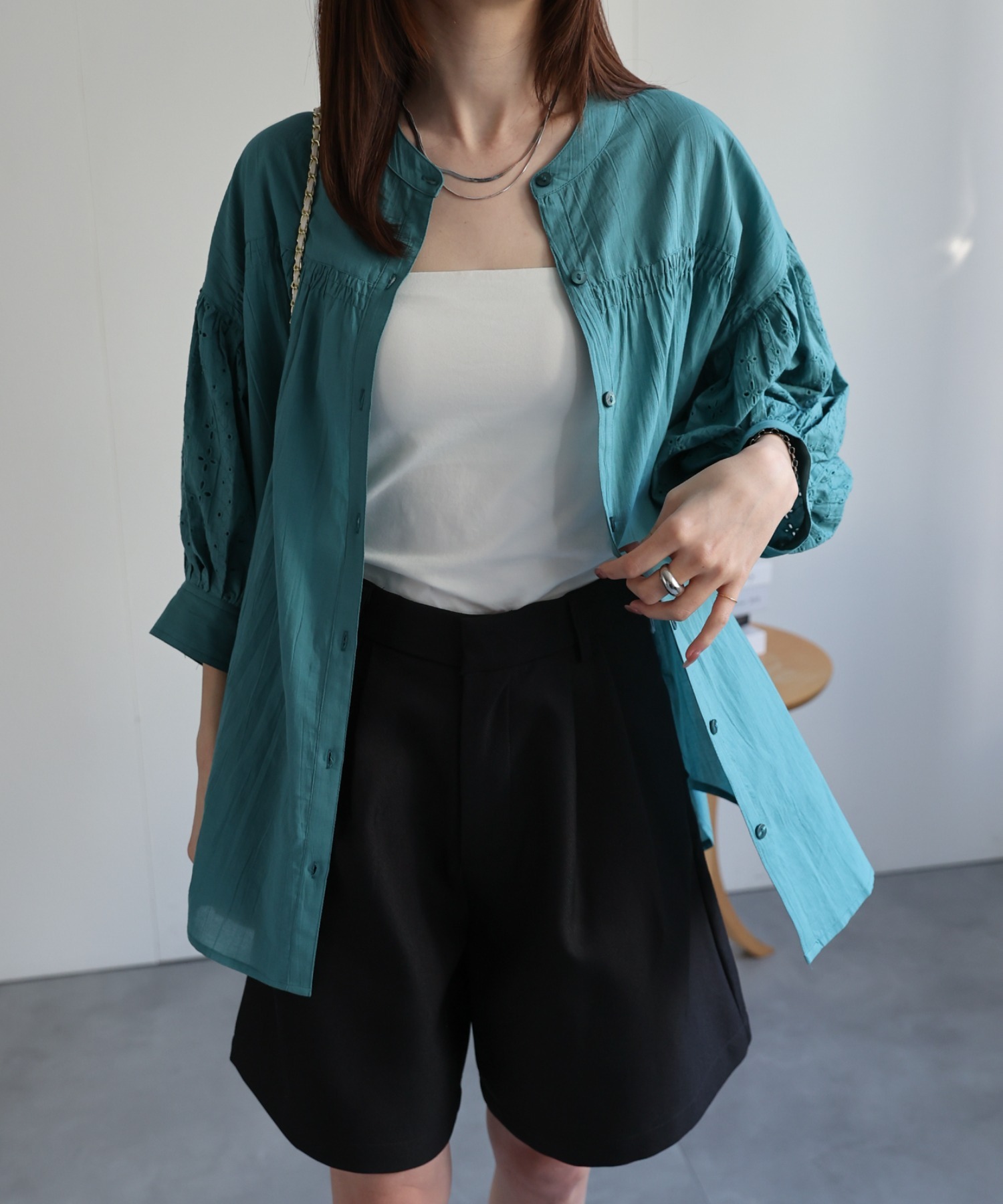 model：162cm 着用サイズ：F