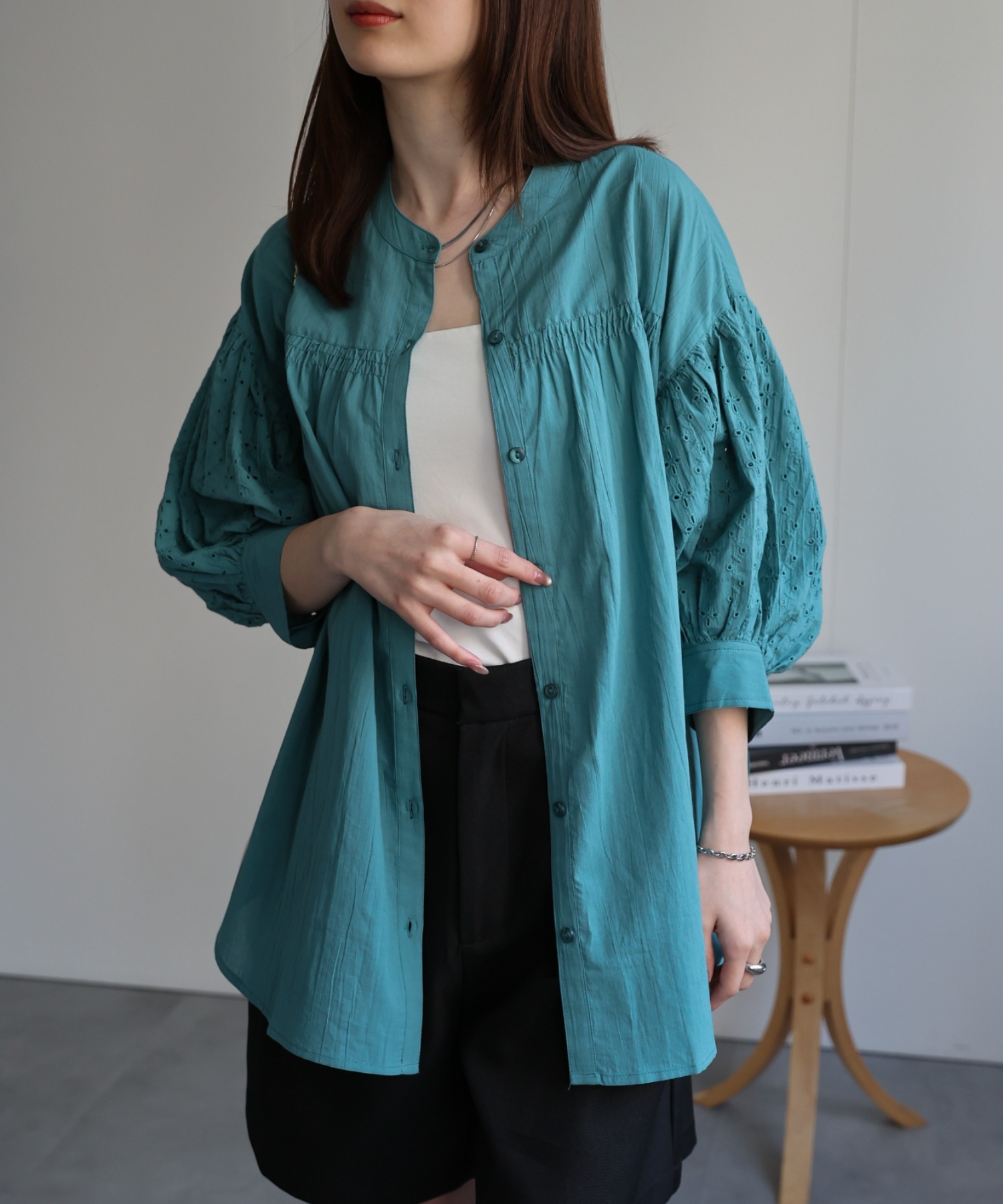 model：162cm 着用サイズ：F