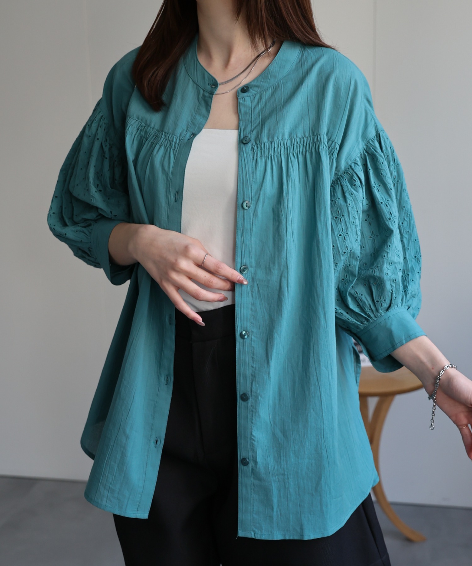 model：162cm 着用サイズ：F