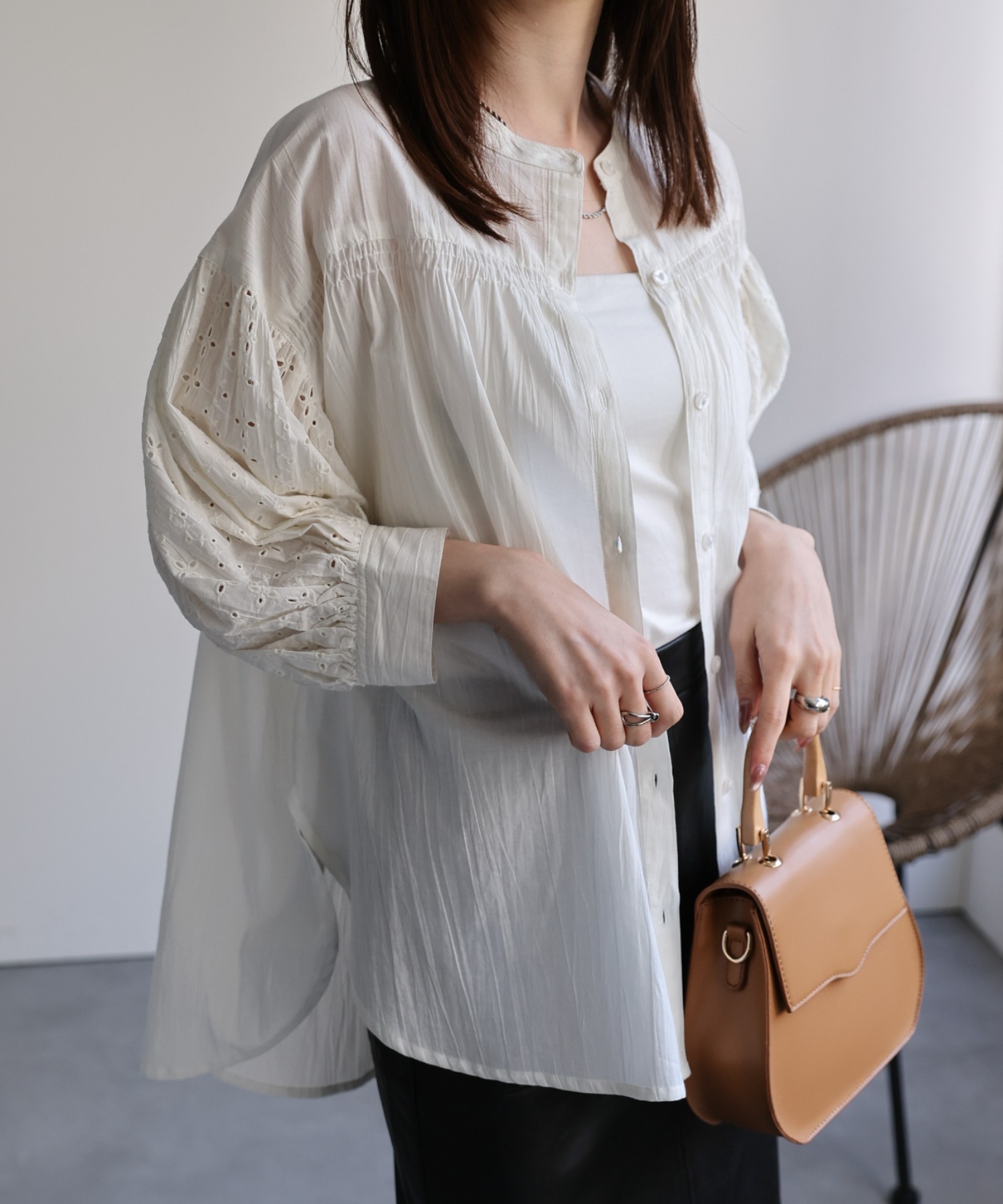 model：162cm 着用サイズ：F